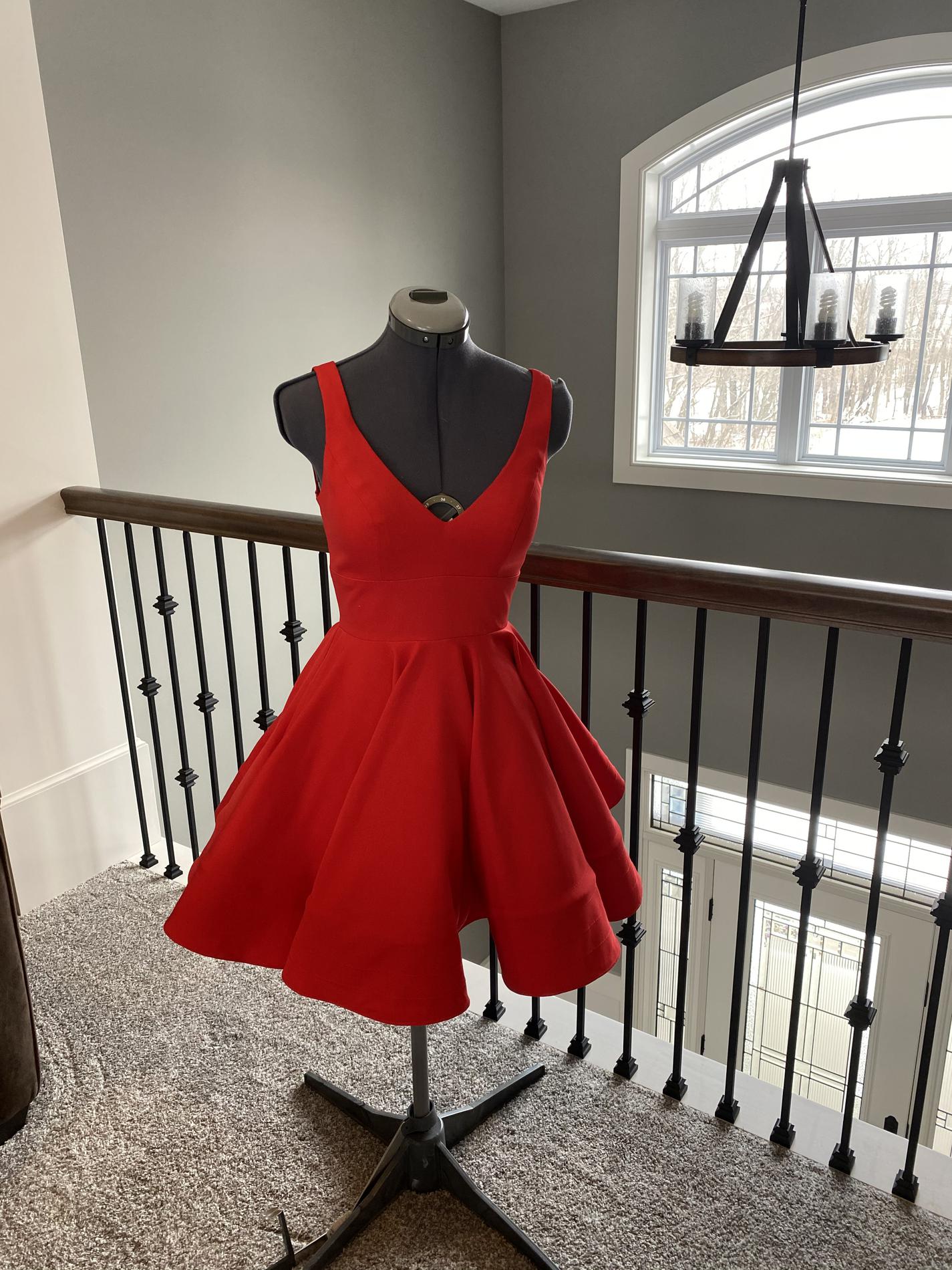 Size 2 Homecoming Red Cocktail Dress on Queenly