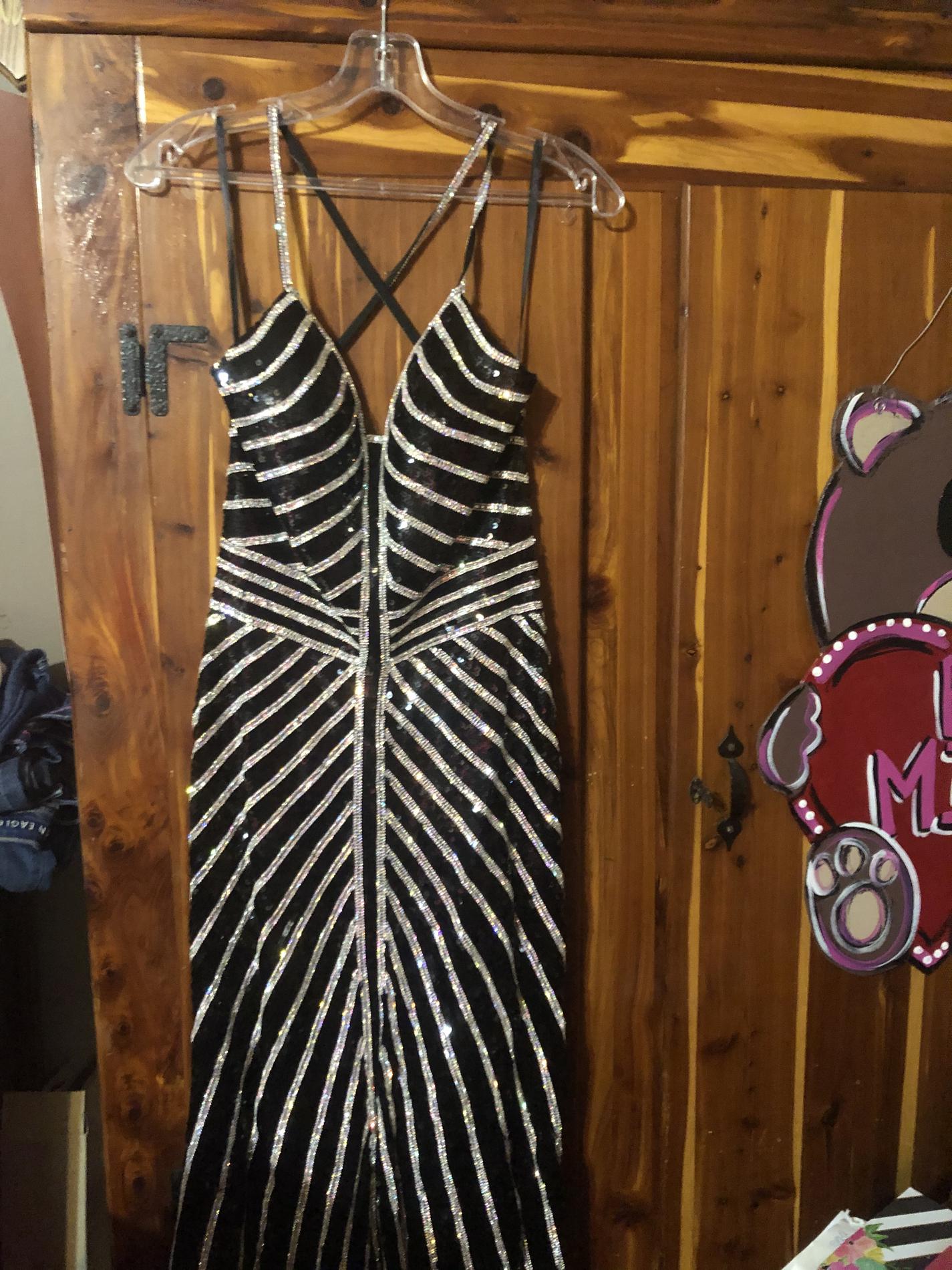 Splash Size 2 Prom Black Mermaid Dress on Queenly