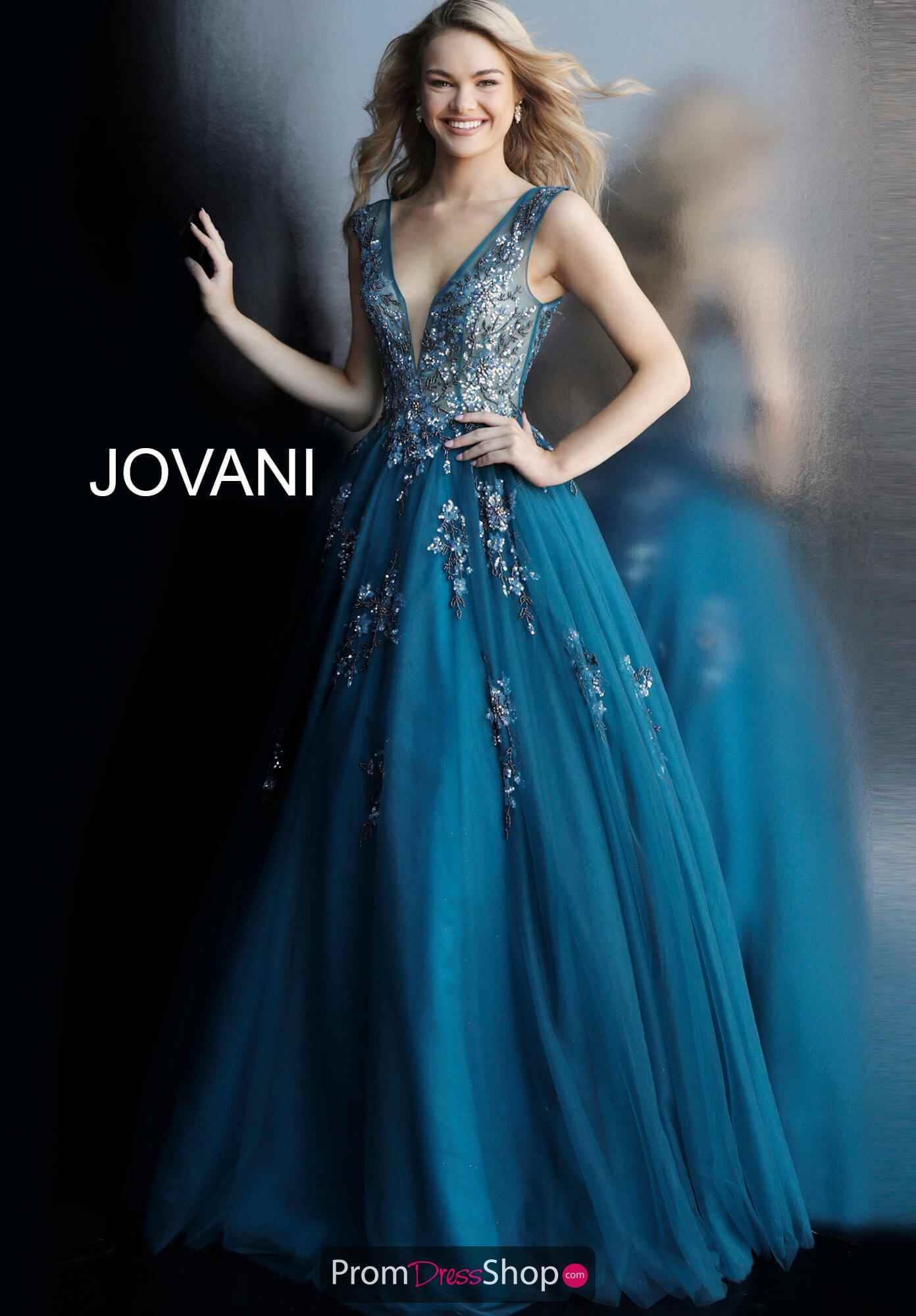 Jovani Size 2 Prom Blue Ball Gown on Queenly