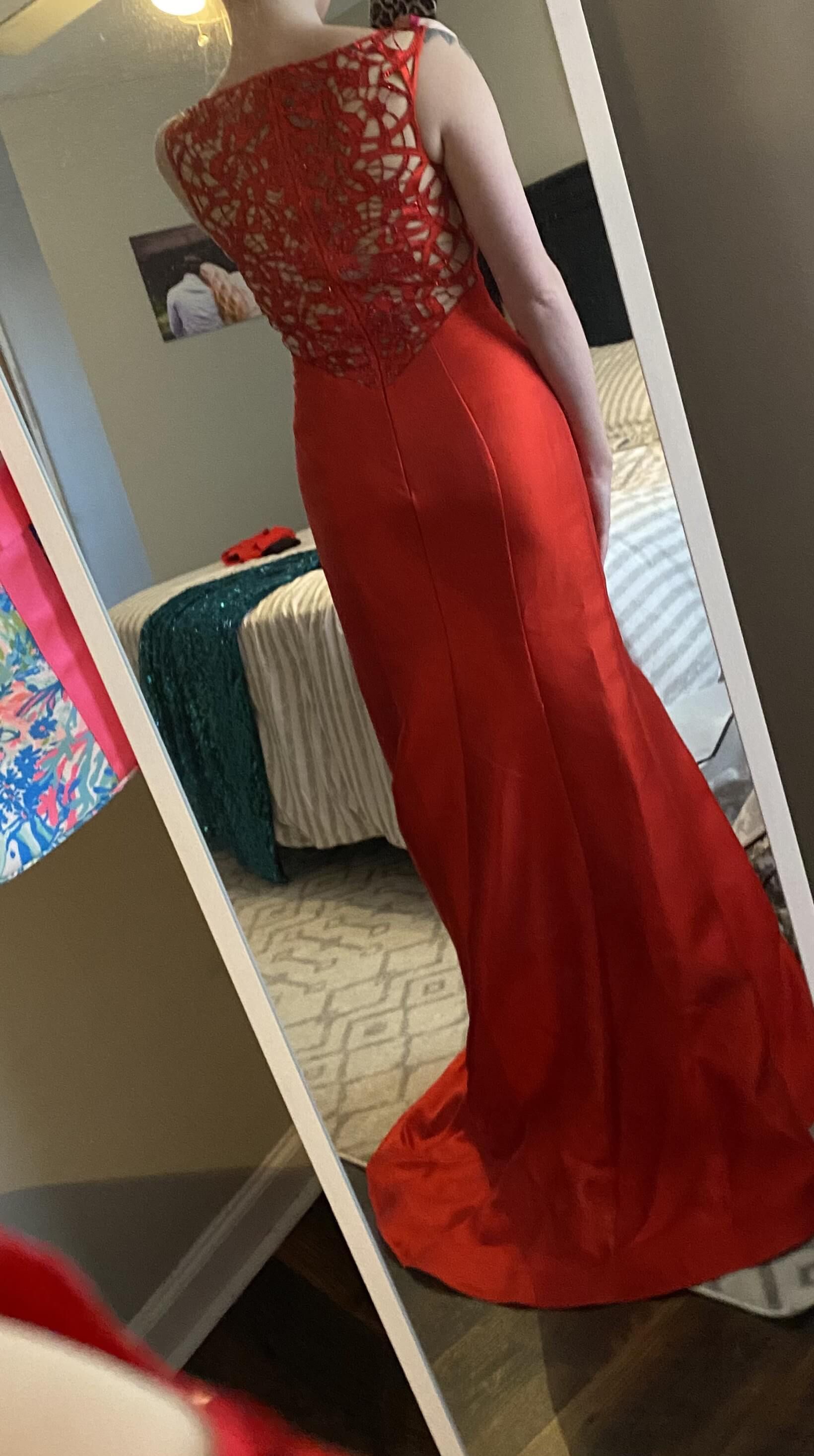 Xcite Prom Size 6 Prom Red Mermaid Dress on Queenly