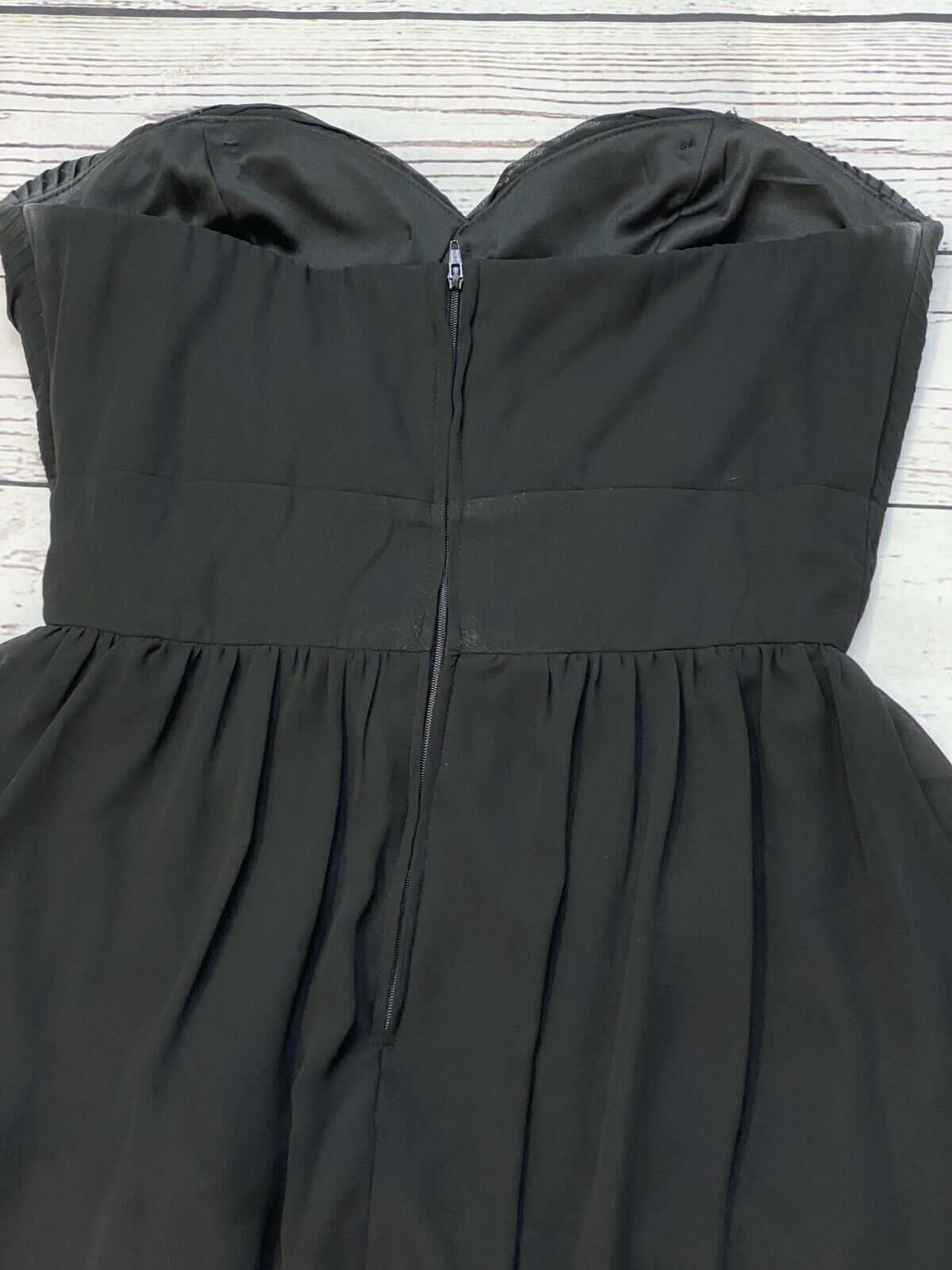 B Darlin Black Size 10 Homecoming Wedding Guest Holiday Strapless Cocktail Dress on Queenly