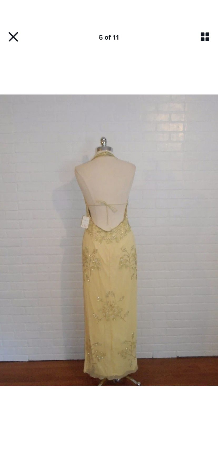 Sean Collection Yellow Size 10 Tulle A-line Dress on Queenly