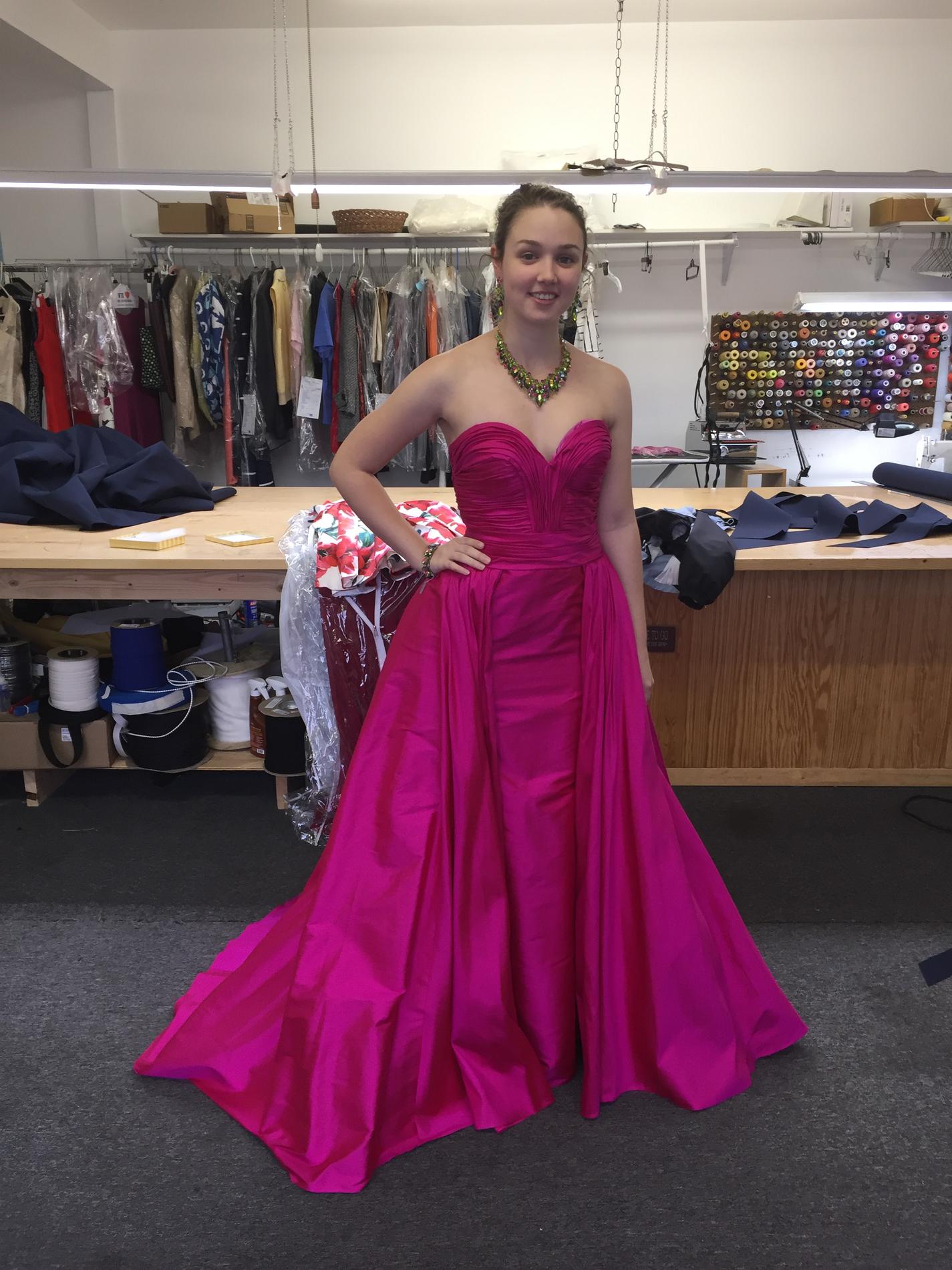 Jovani Size 2 Prom Strapless Hot Pink Ball Gown on Queenly