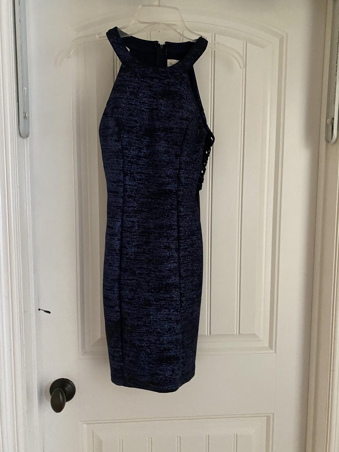 Size 0 Wedding Guest Blue Cocktail Dress on Queenly