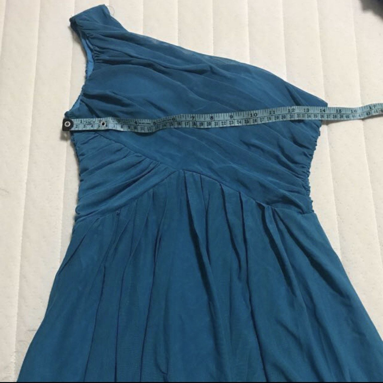 DressADay Size 6 Bridesmaid One Shoulder Blue Cocktail Dress on Queenly