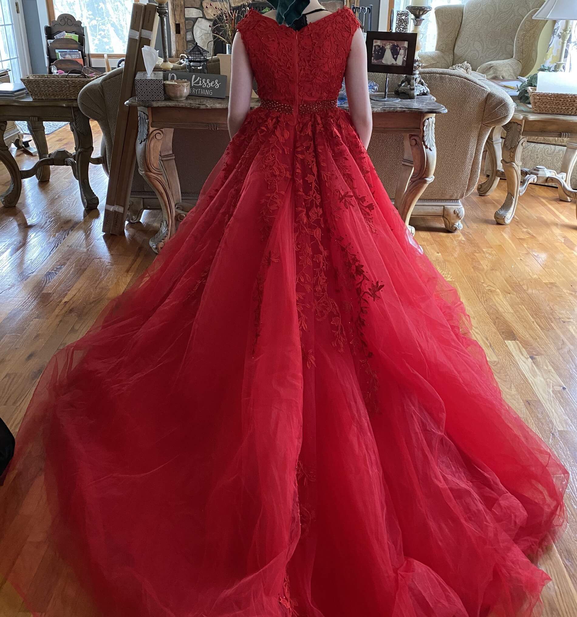Sherri Hill Red Size 2 Prom Ball gown on Queenly