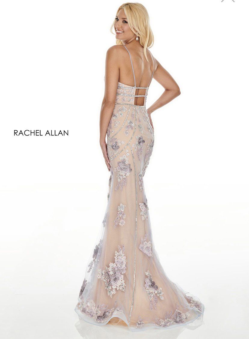 Rachel Allan Size 8 Prom Purple Mermaid Dress on Queenly