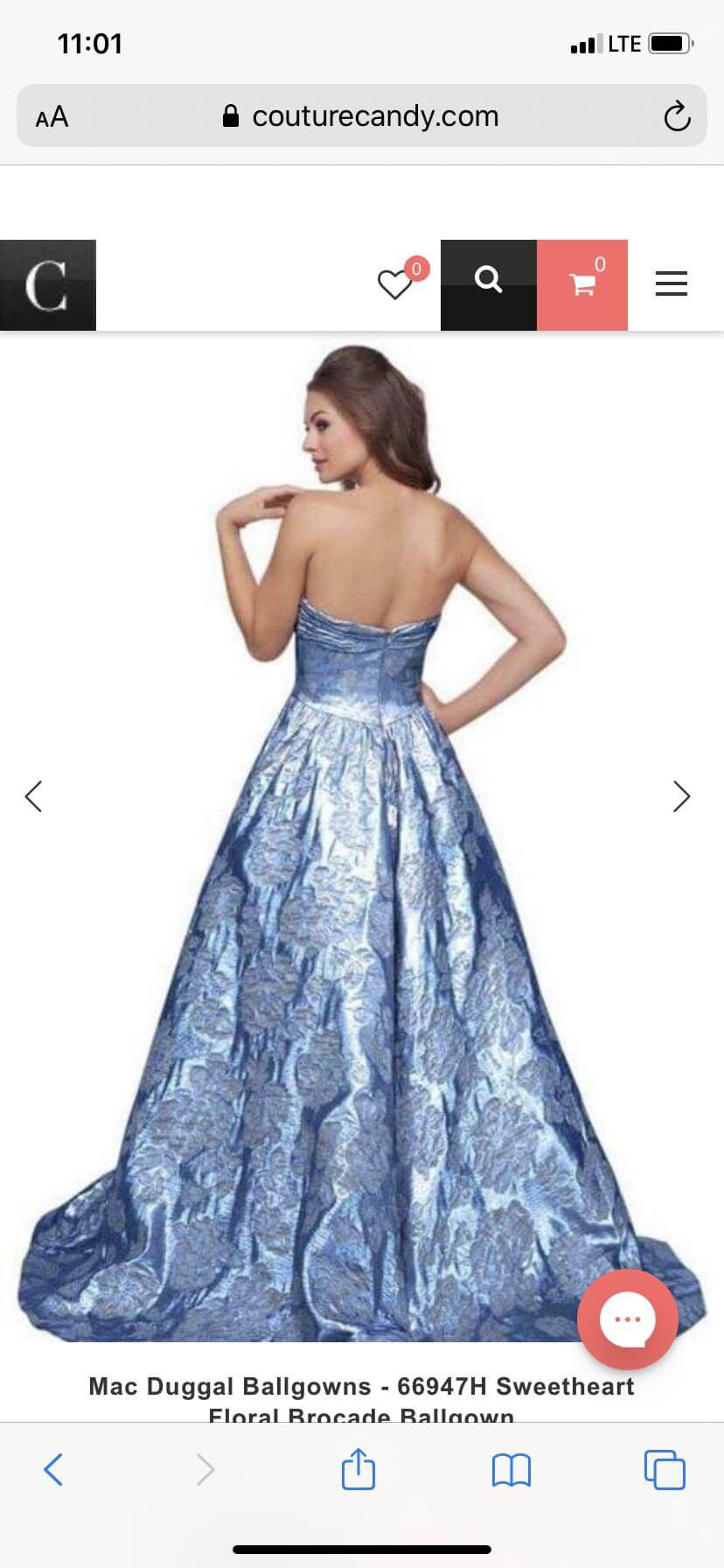 Mac Duggal Size 14 Prom Strapless Floral Blue Ball Gown on Queenly