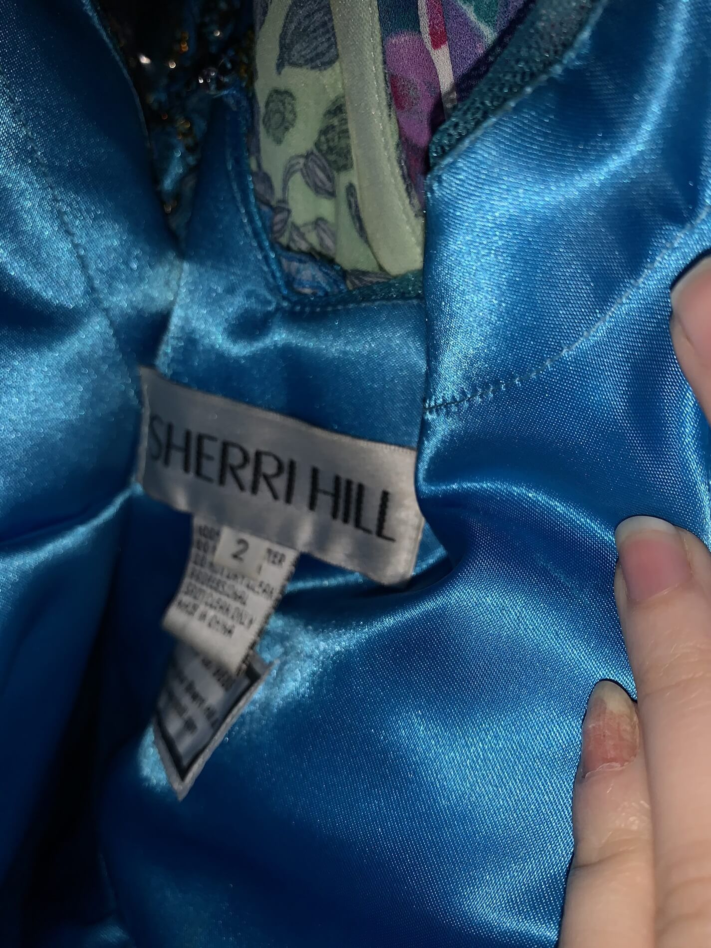 Sherri Hill Size 2 Homecoming One Shoulder Sequined Blue Cocktail Dress on Queenly