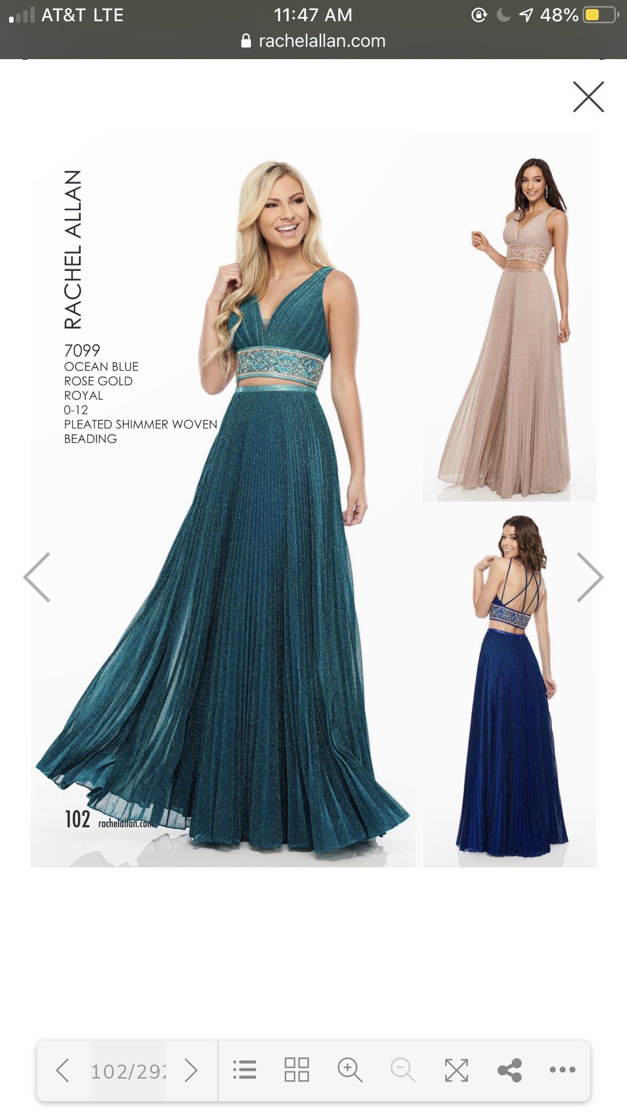 Rachel Allan Size 6 Prom Blue A-line Dress on Queenly