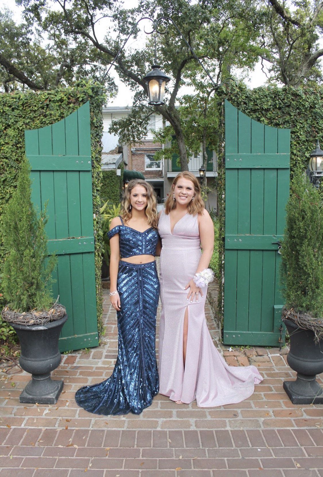 Sherri Hill Size 6 Prom Off The Shoulder Navy Blue Floor Length Maxi on Queenly