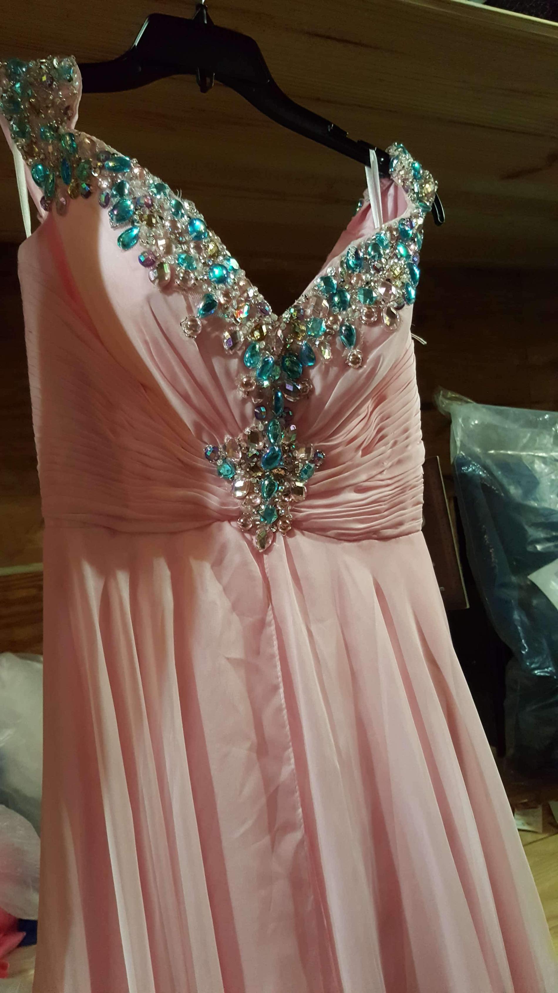 Mac Duggal Size 2 Prom Cap Sleeve Light Pink A-line Dress on Queenly