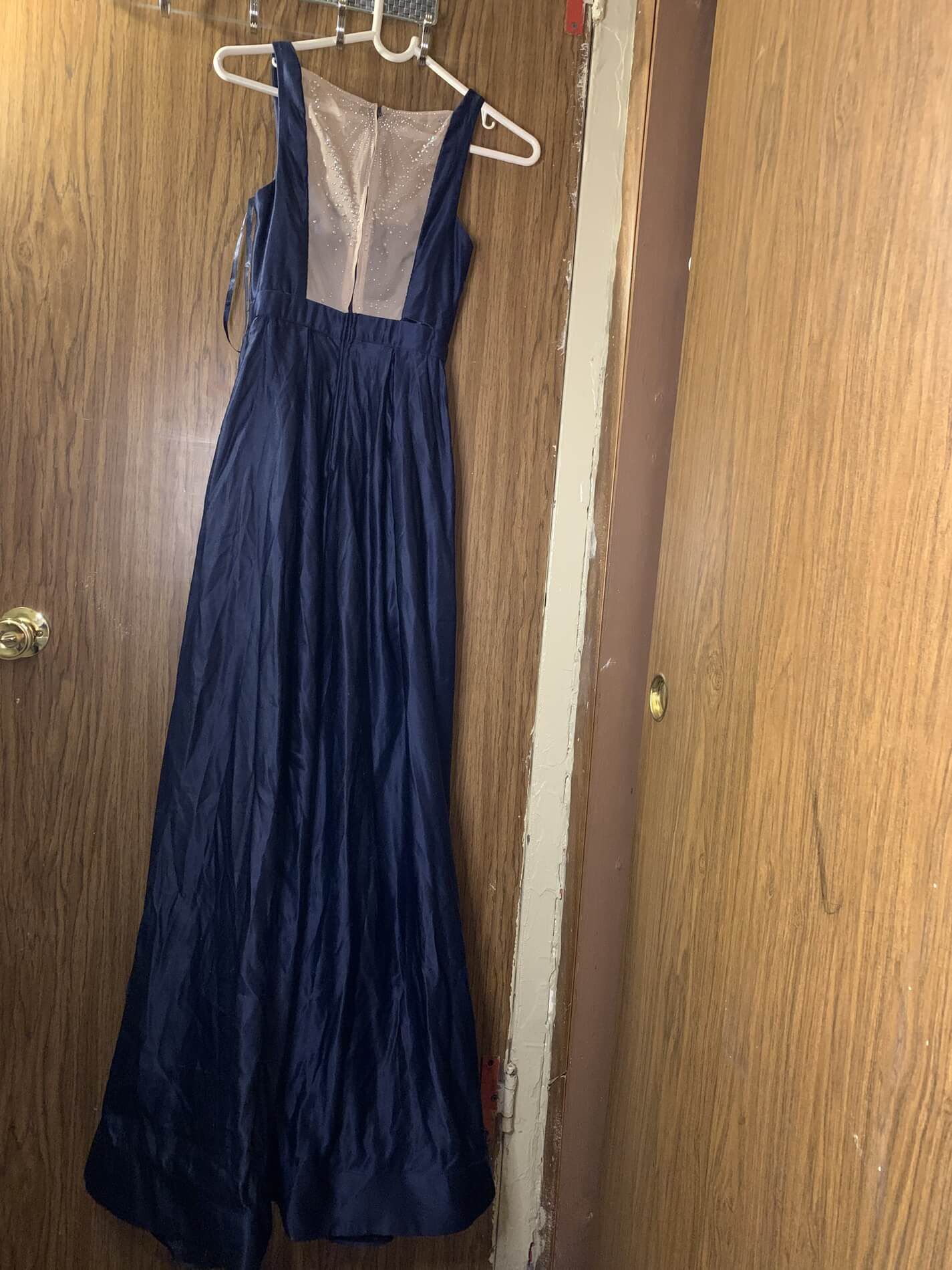 City Studio Size 0 Prom Navy Blue Ball Gown on Queenly