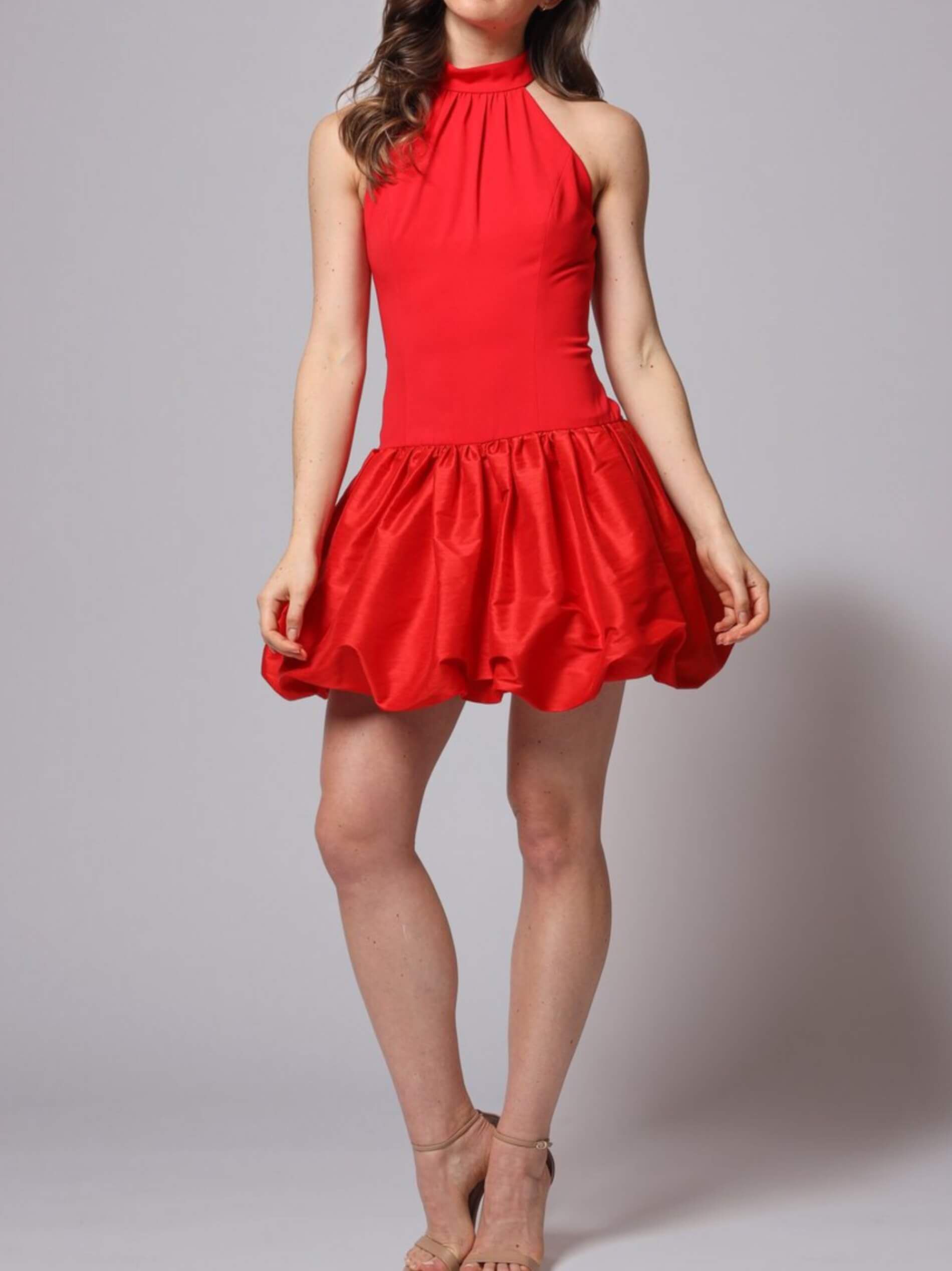 Jay Godfrey  Size 0 Homecoming Halter Red Cocktail Dress on Queenly