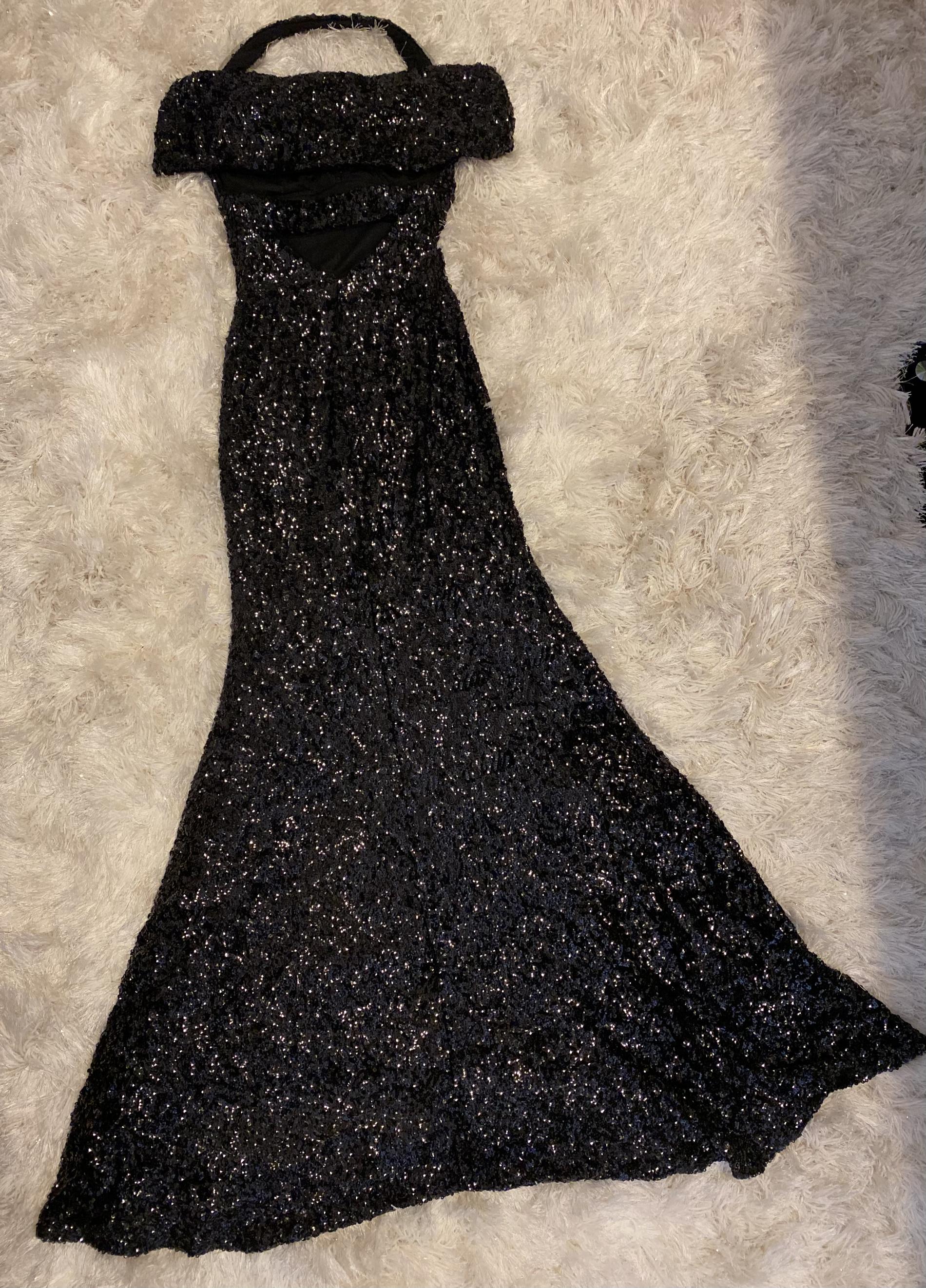 Size 0 Prom Black Mermaid Dress on Queenly