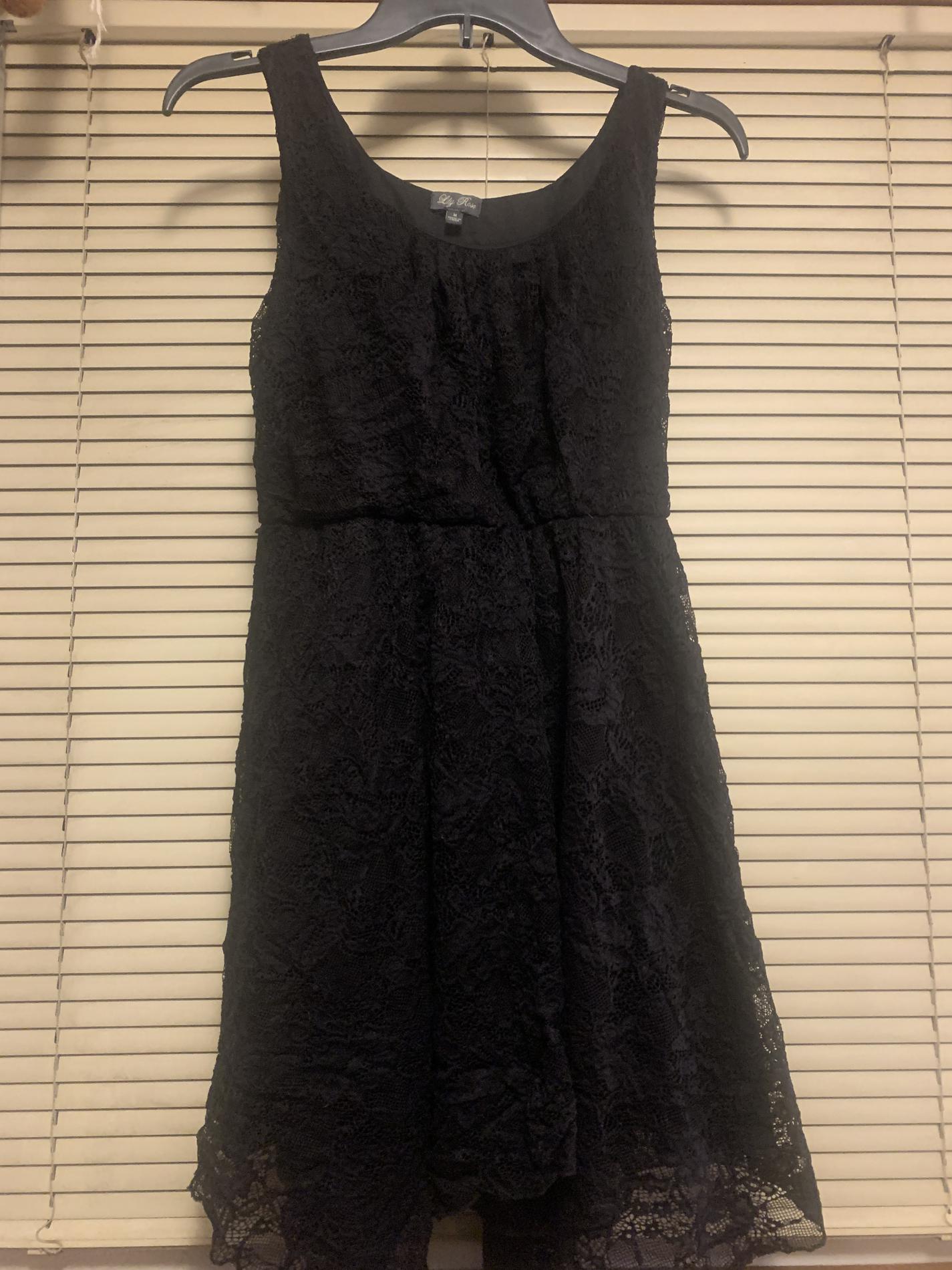 Size 10 Black A-line Dress on Queenly