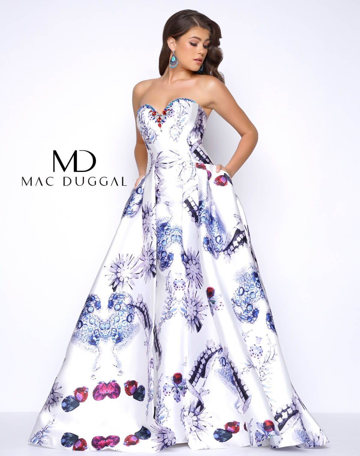 Mac Duggal Multicolor Size 2 Prom Sweetheart Ball gown on Queenly