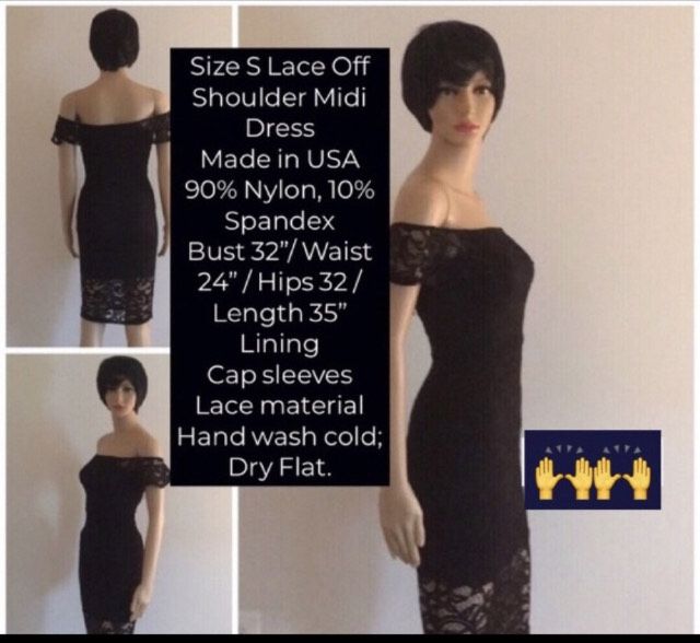 Size 4 Lace Black A-line Dress on Queenly
