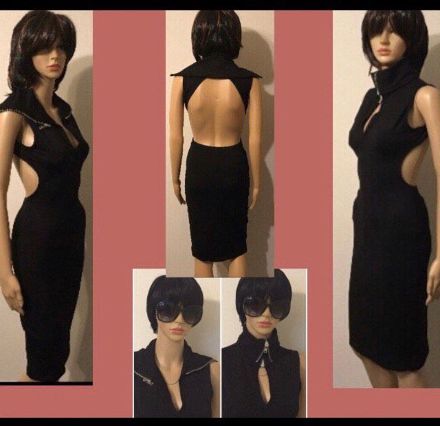 Size 4 Black A-line Dress on Queenly