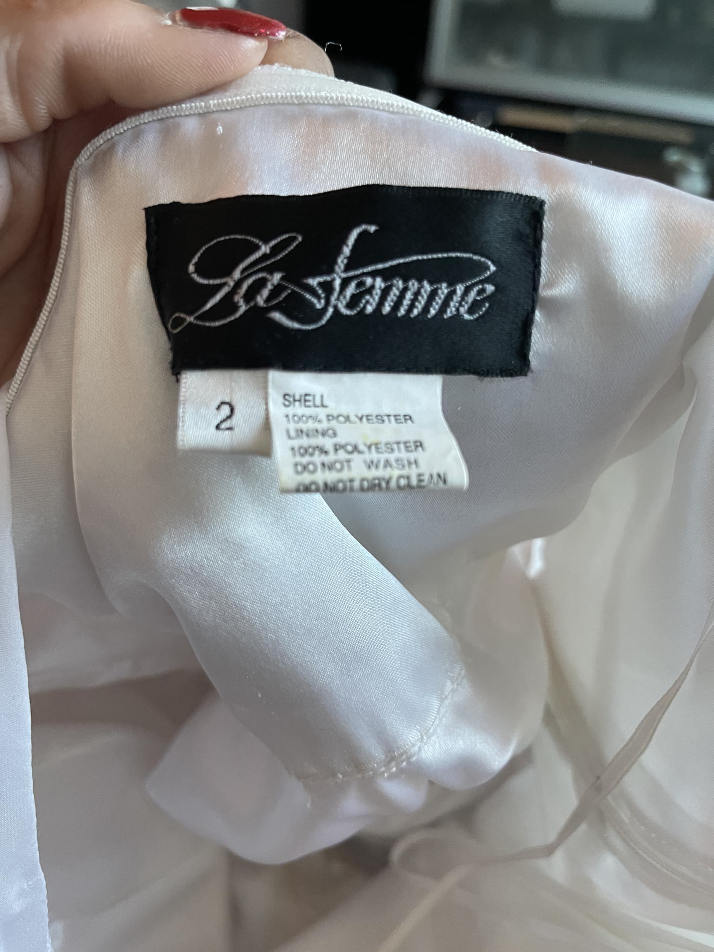 La Femme Size 2 Homecoming White Cocktail Dress
