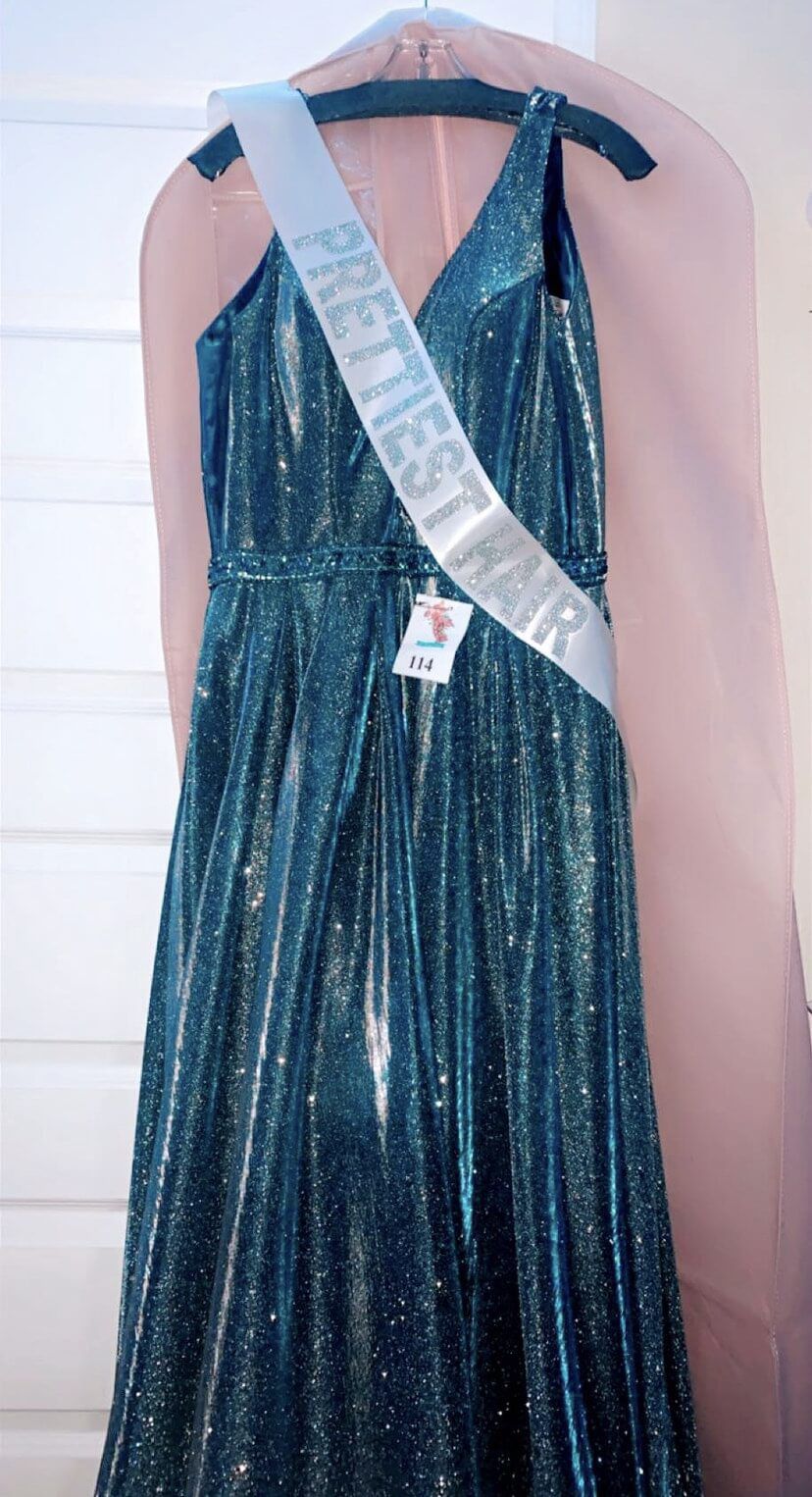 Let's Size 8 Prom Blue Ball Gown on Queenly