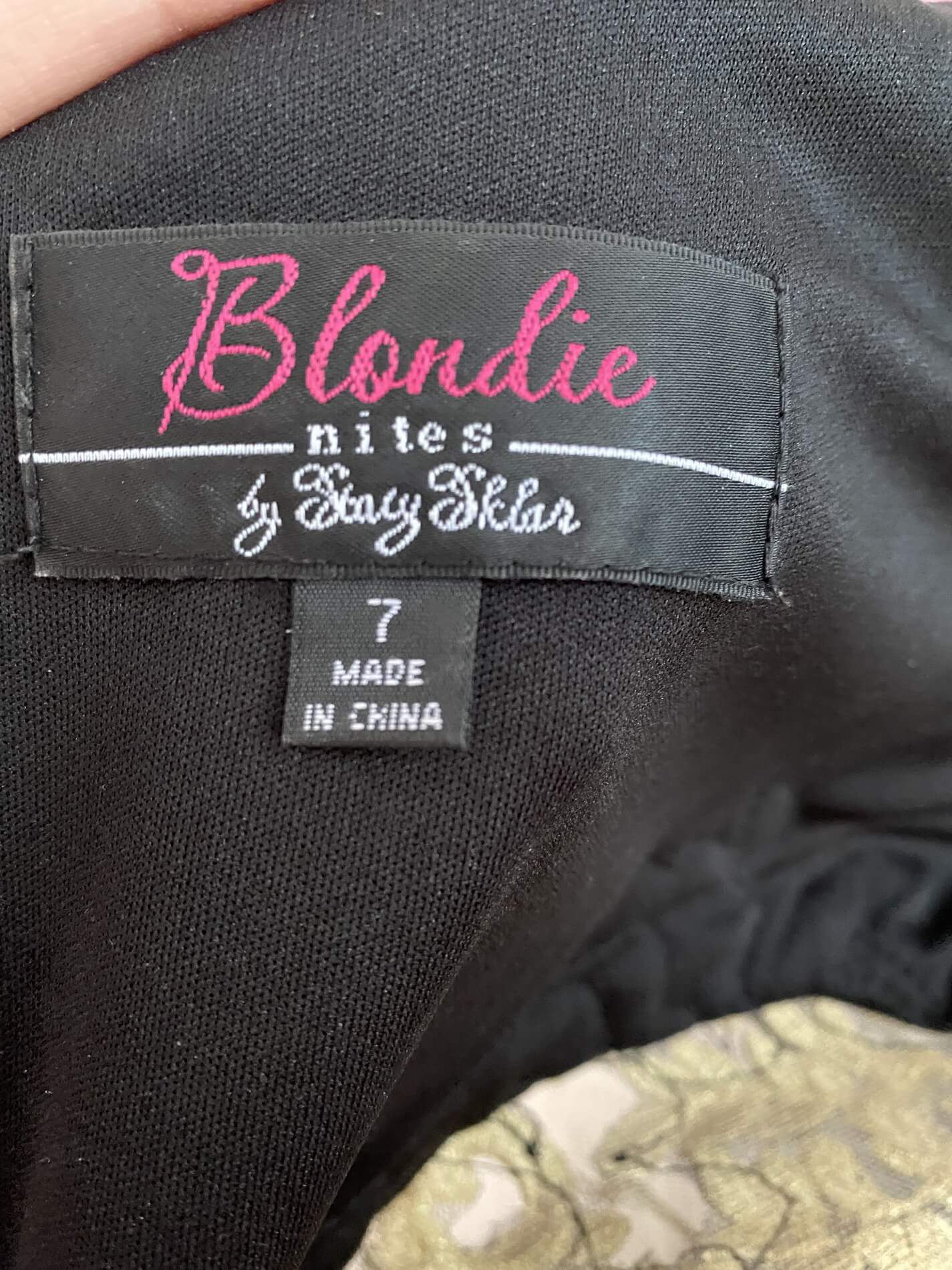 Blondie Nites Size 6 Black A-line Dress on Queenly