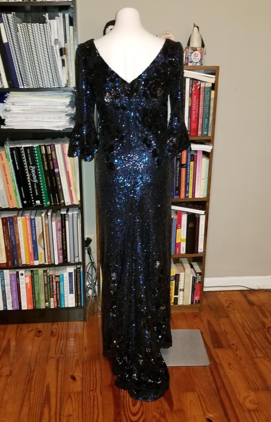 Melanie Harris Size 6 Strapless Blue Floor Length Maxi on Queenly