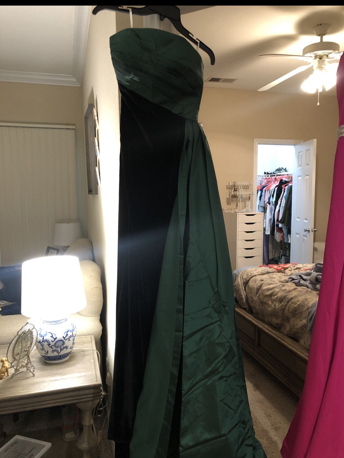 Custom Size 6 Strapless Black A-line Dress on Queenly