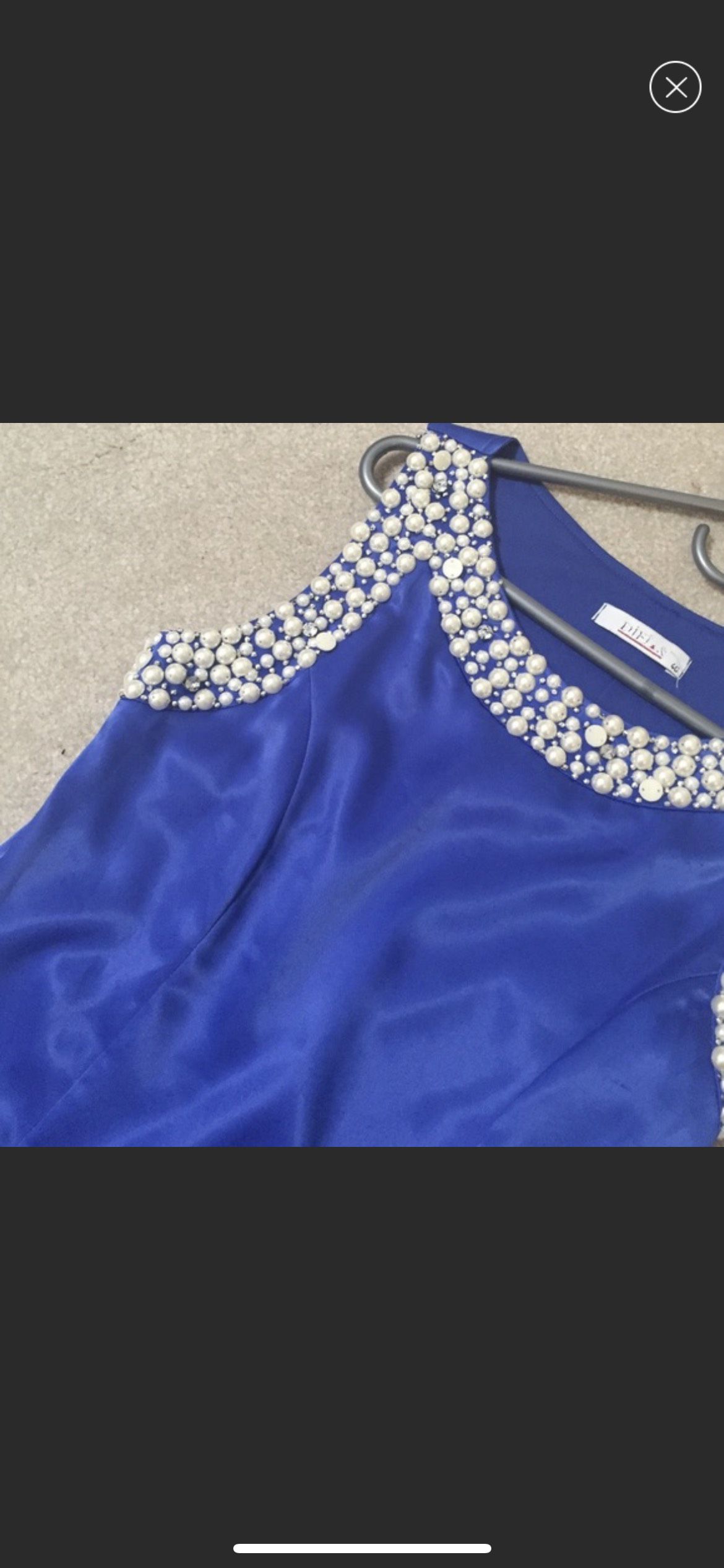 Size 8 Pageant Interview Royal Blue Cocktail Dress on Queenly
