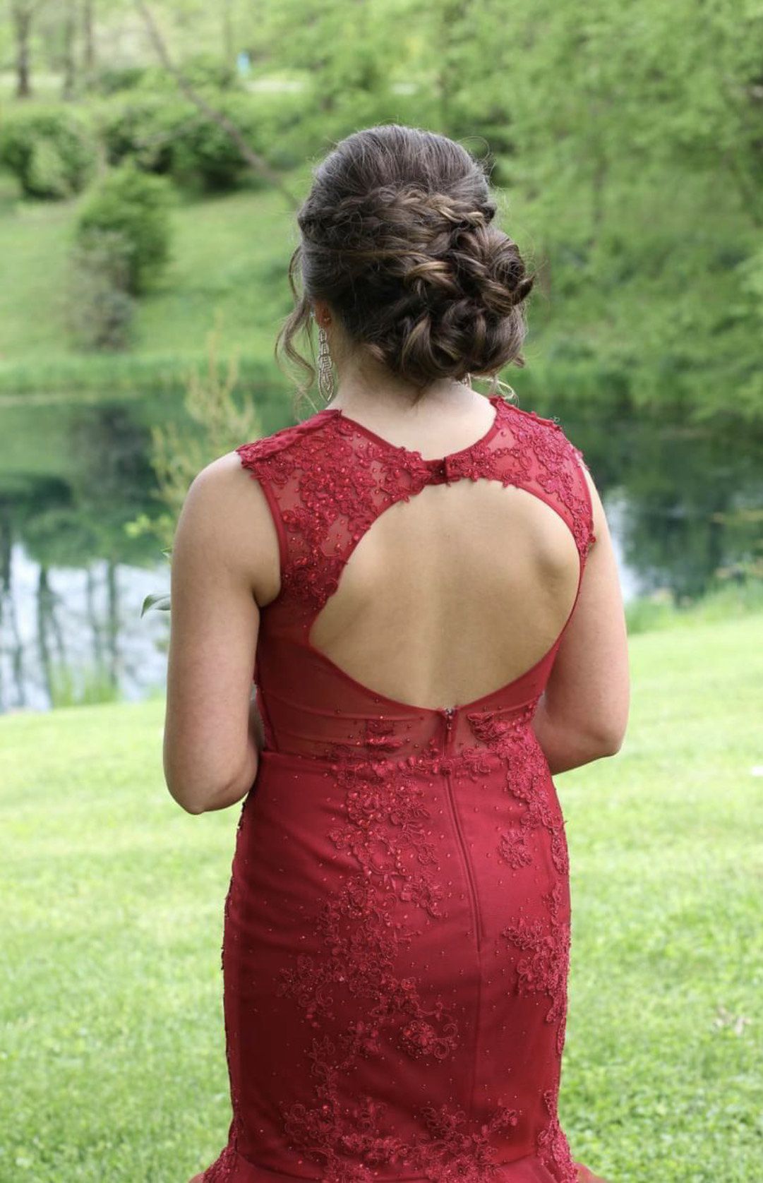 Style 14803 Panoply Size 2 Prom Red Mermaid Dress on Queenly