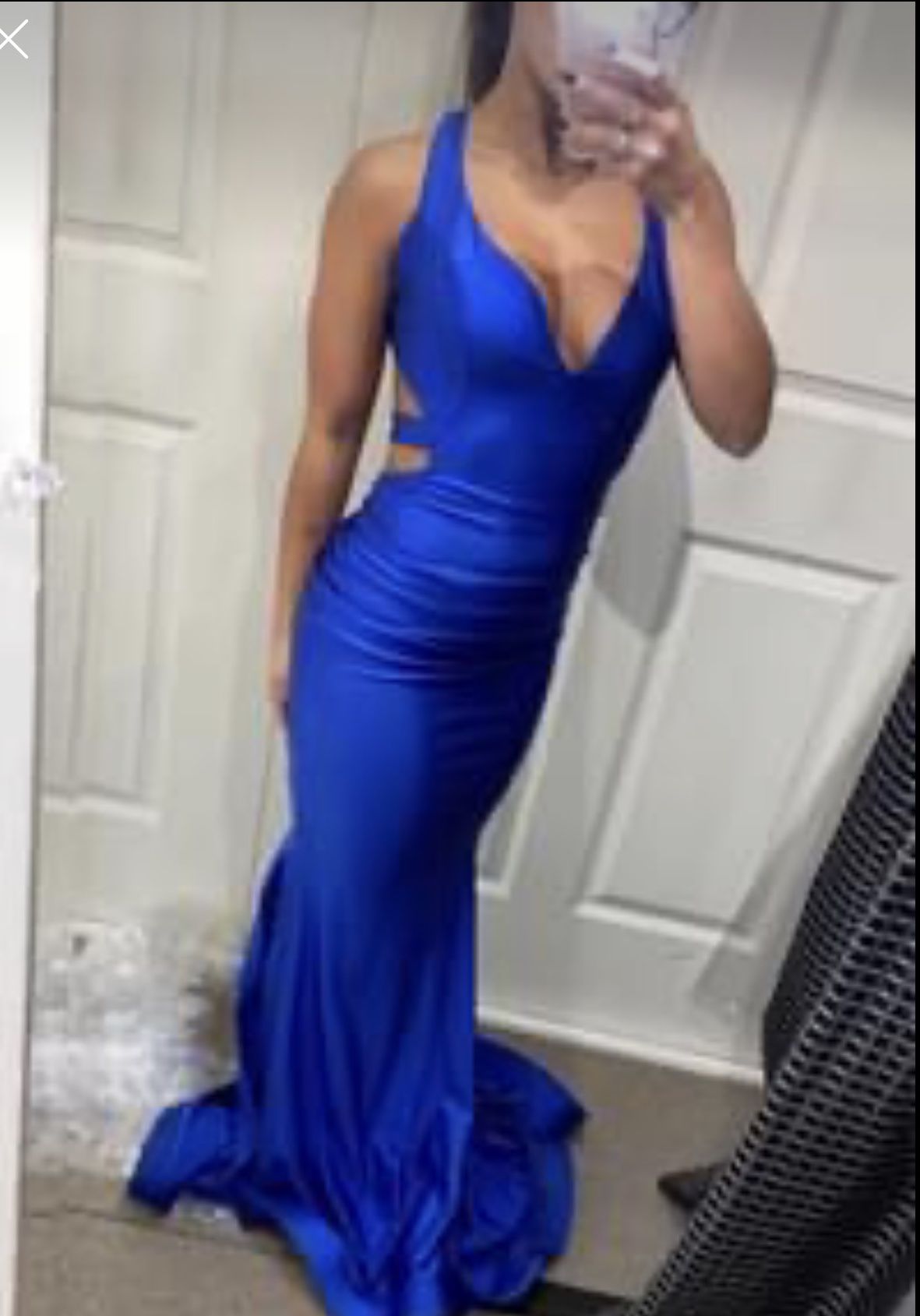 Size 2 Prom Royal Blue Mermaid Dress on Queenly