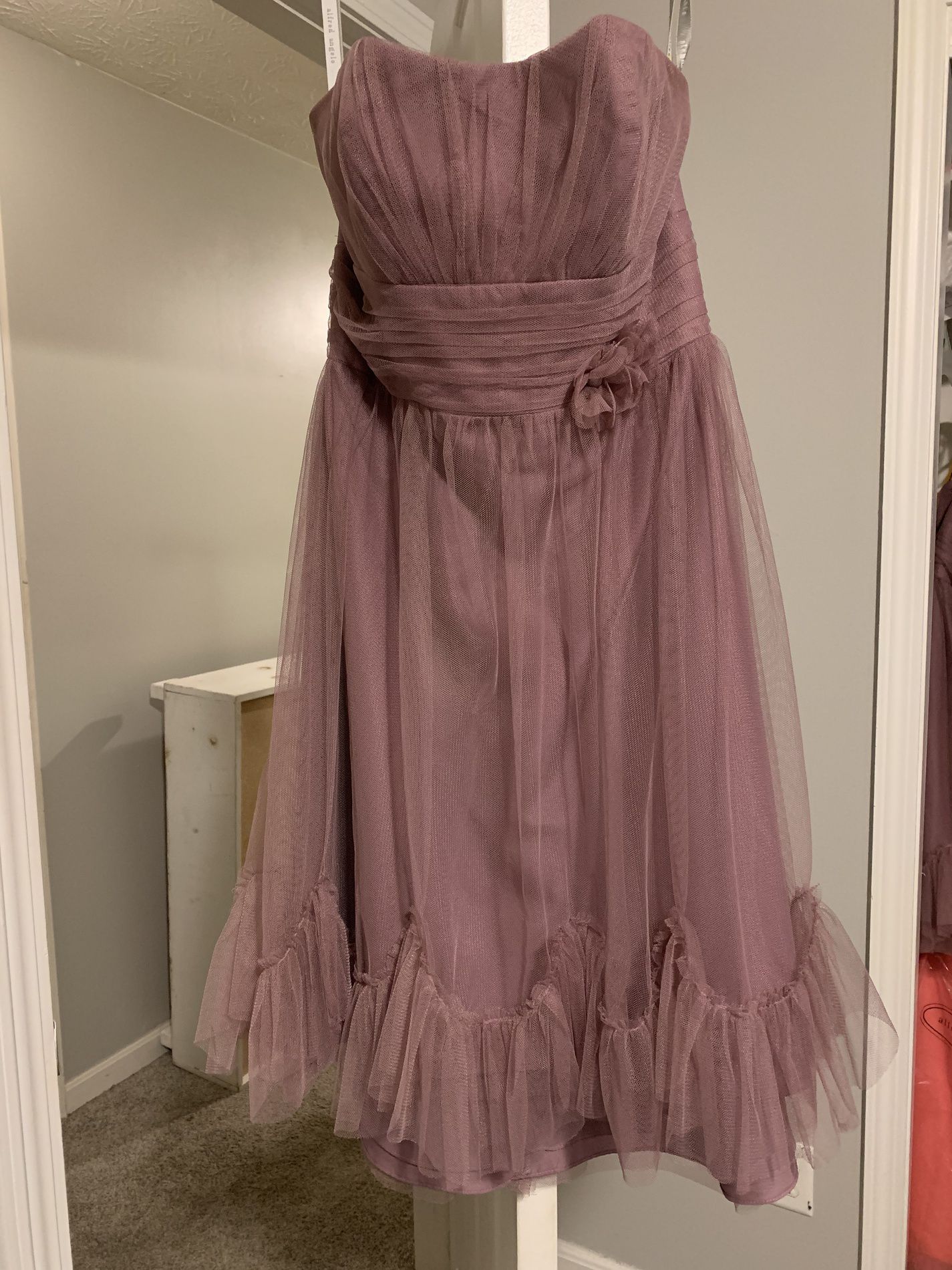 Size 4 Bridesmaid Purple A-line Dress on Queenly