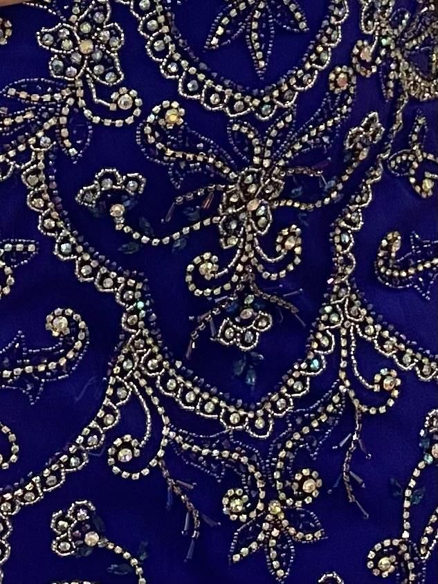 Vienna Size 2 Halter Royal Blue Mermaid Dress on Queenly
