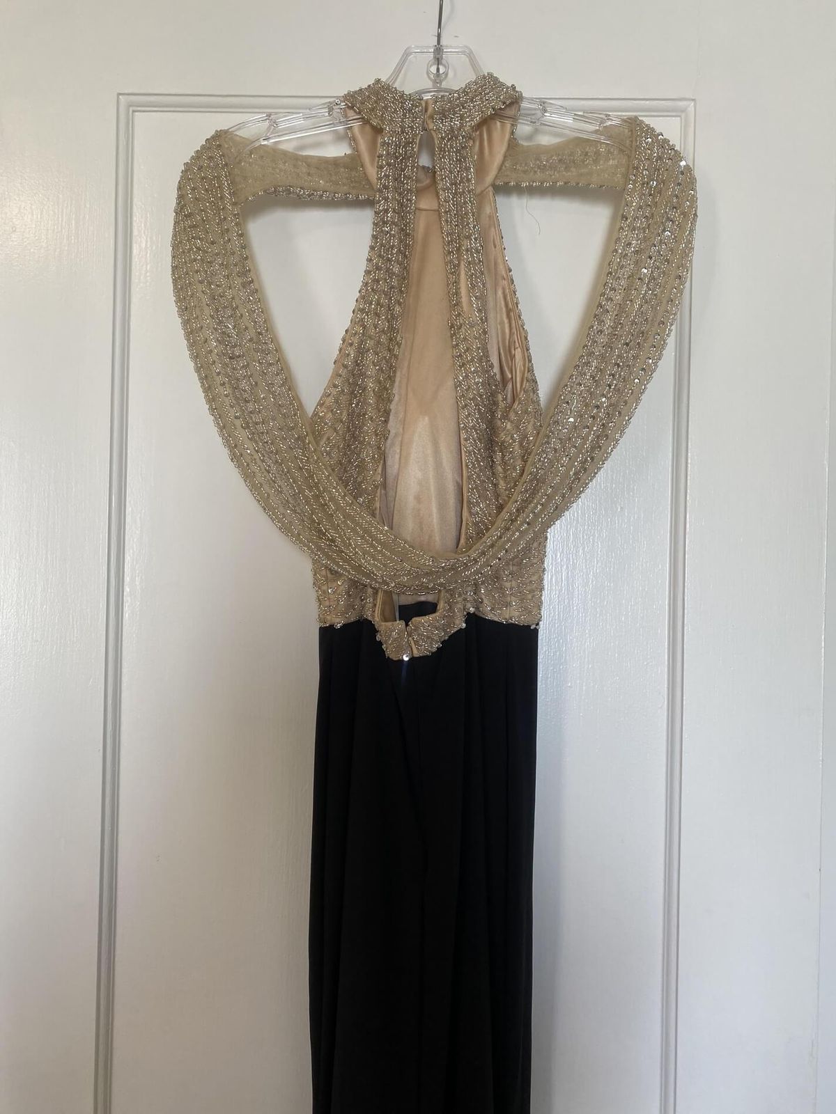 Size 2 Prom Sequined Nude Mermaid Dress on Queenly