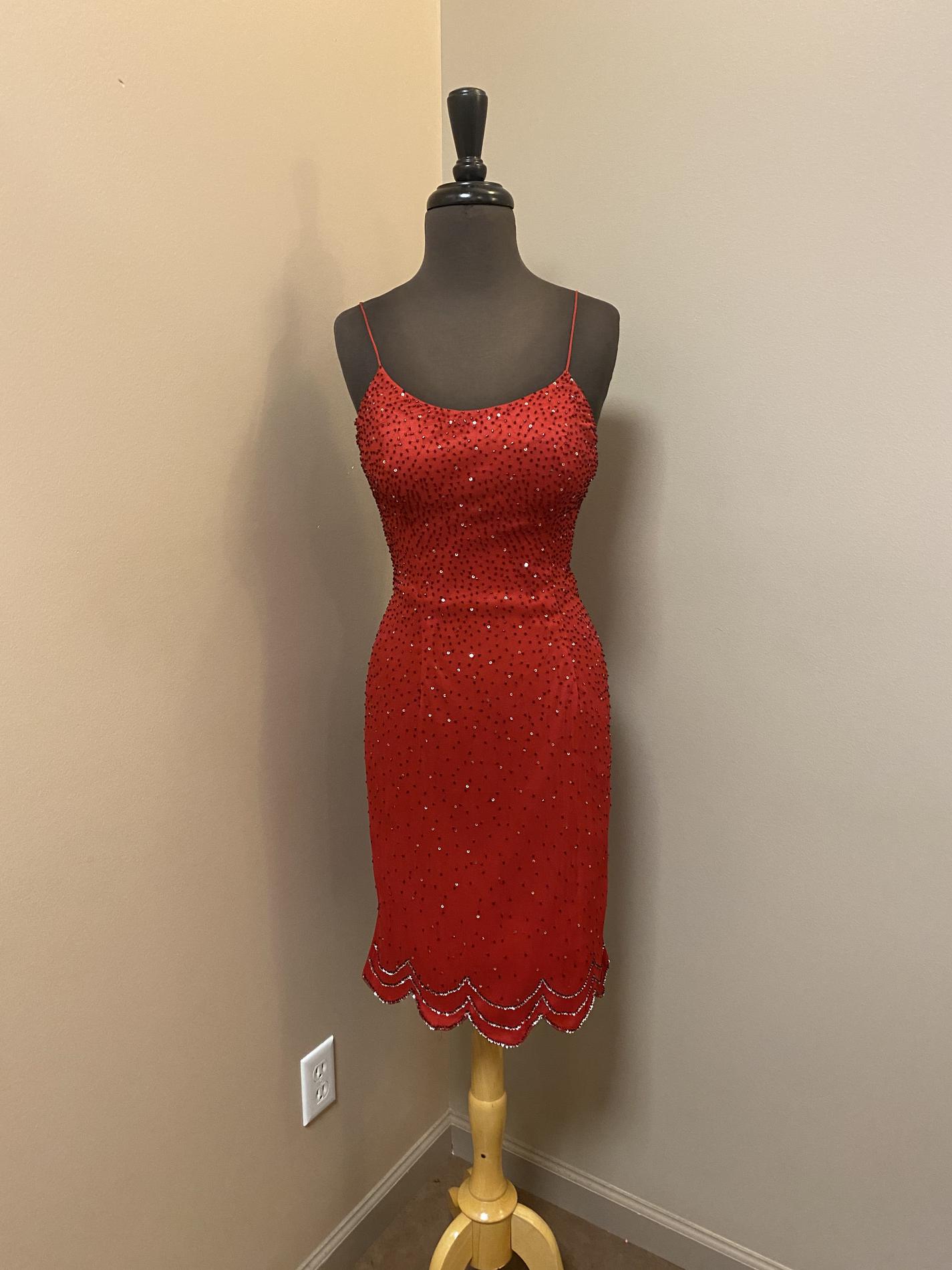 Riva Designs Size 6 Homecoming Red Cocktail Dress on Queenly