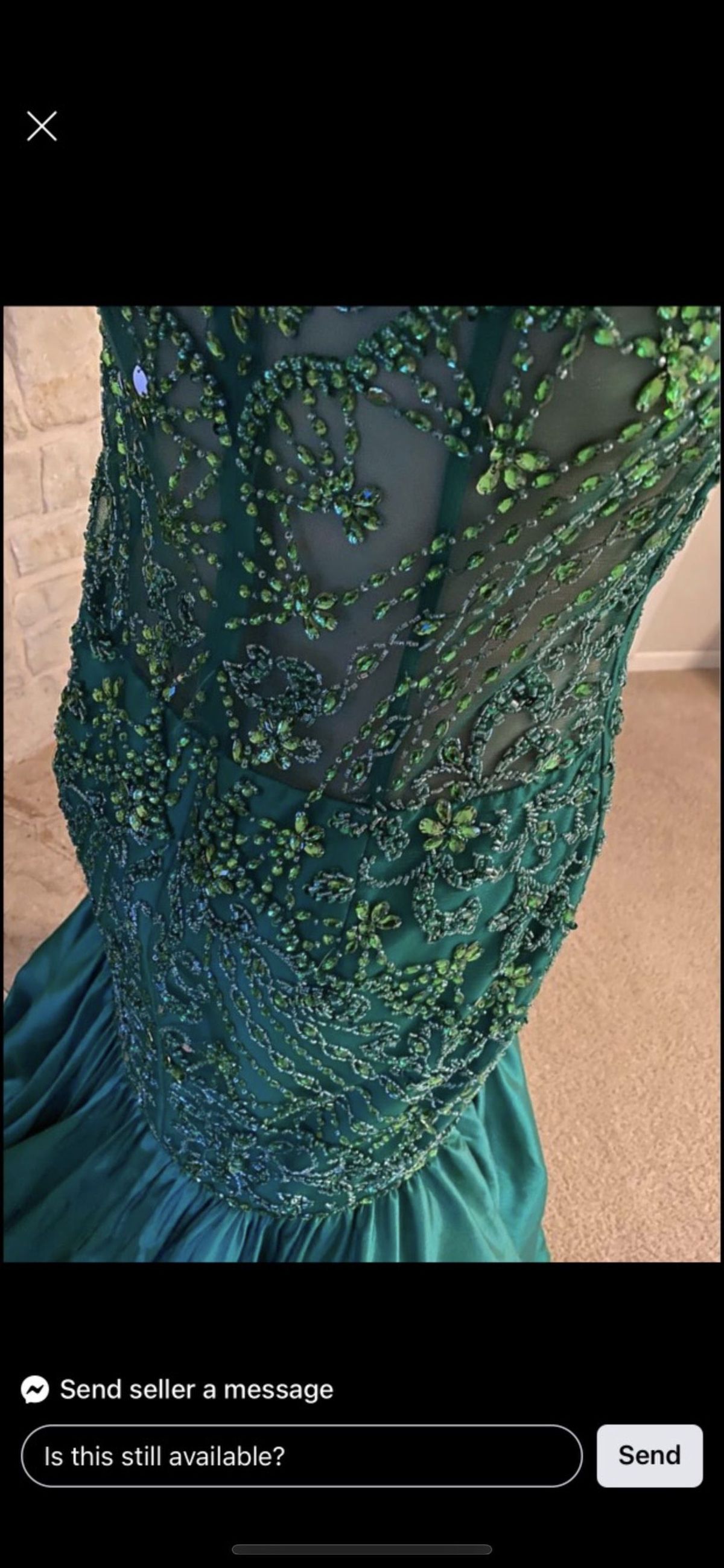 Sherri Hill Size 12 Prom Strapless Emerald Green Mermaid Dress on Queenly
