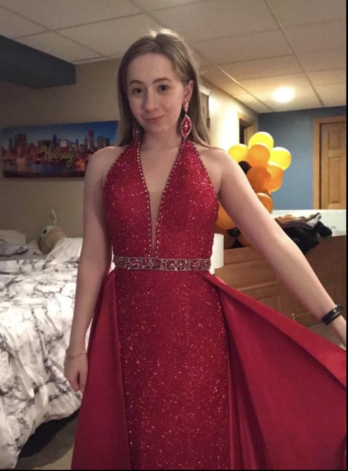 Sherri Hill Size 2 Prom Satin Burgundy Red Floor Length Maxi on Queenly
