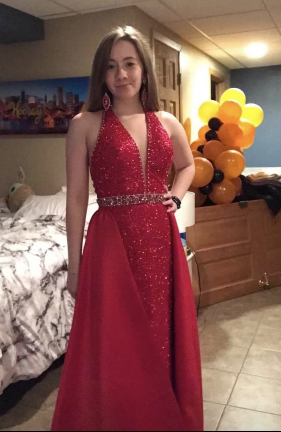 Sherri Hill Size 2 Prom Satin Burgundy Red Floor Length Maxi on Queenly