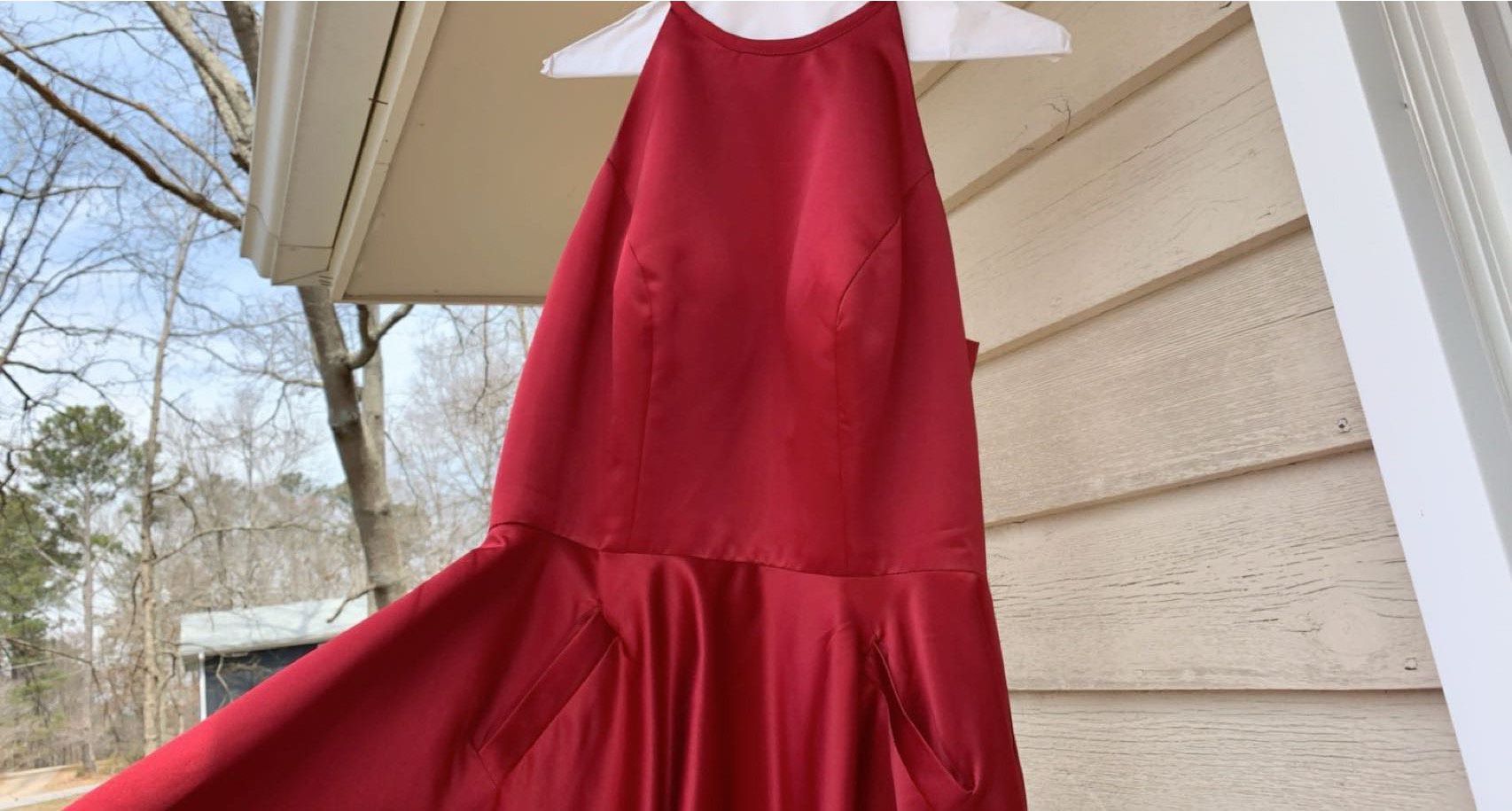 Red Size 14 Mermaid Dress on Queenly