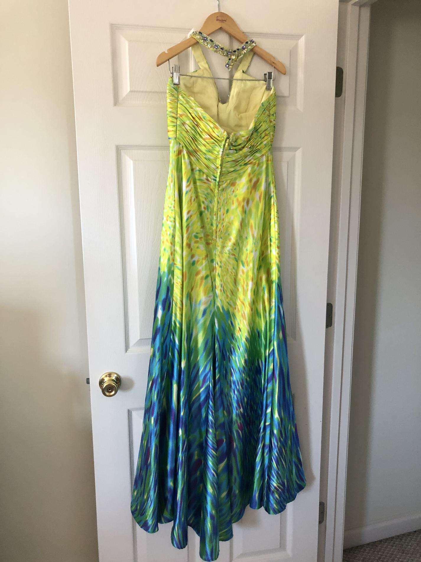 Tiffany Designs Size 6 Prom Multicolor Mermaid Dress on Queenly