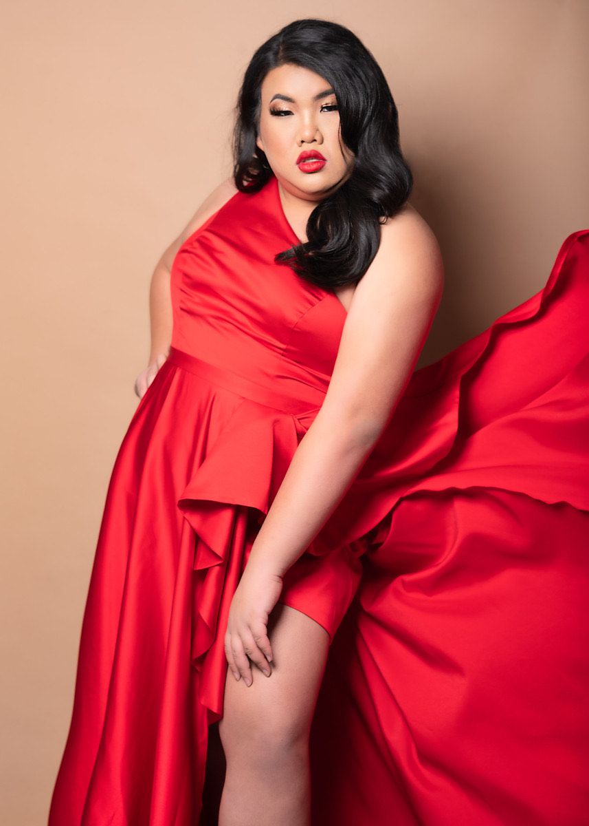 Plus Size 22 Red A-line Dress on Queenly