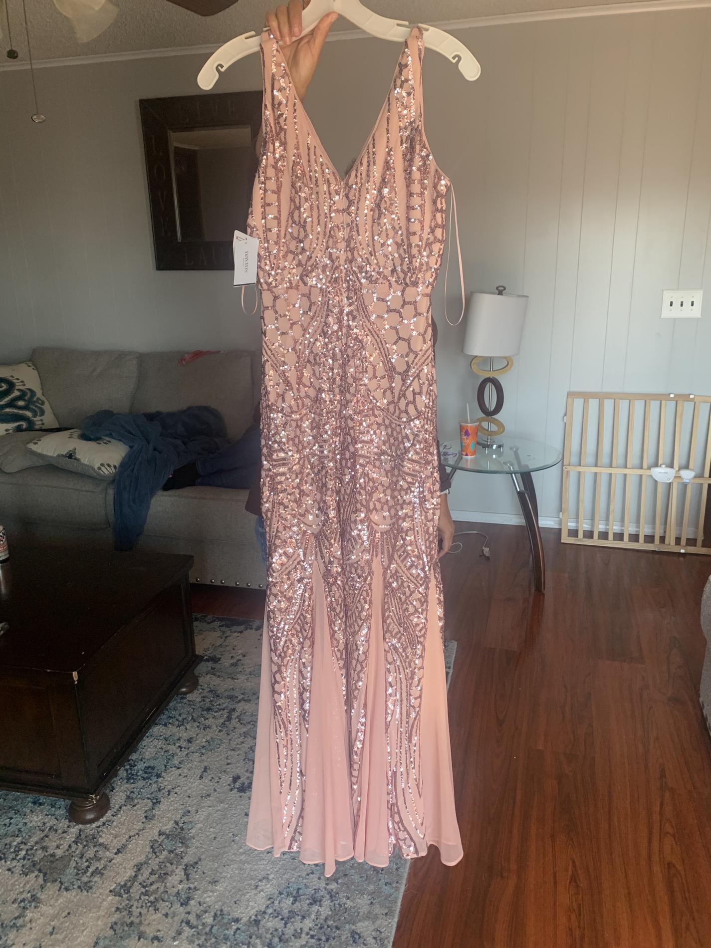 Size 4 Prom Light Pink Floor Length Maxi on Queenly