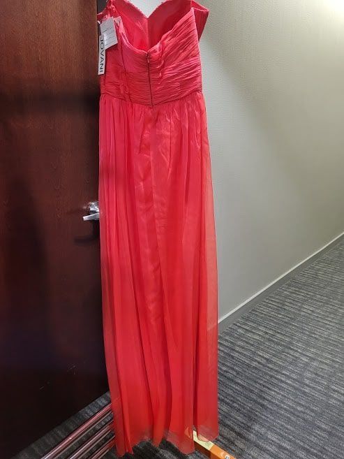 Style 40013 Jovani Size 4 Prom Strapless Red Floor Length Maxi on Queenly