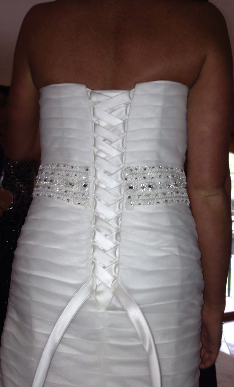 Size 10 Wedding Strapless White Mermaid Dress on Queenly