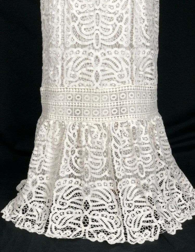 Bdhln Size 0 Lace White A-line Dress on Queenly