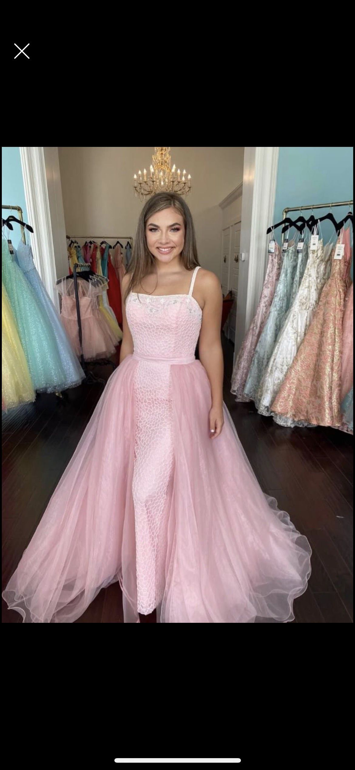 Sherri Hill Size 10 Prom Light Pink Dress With Train on Queenly