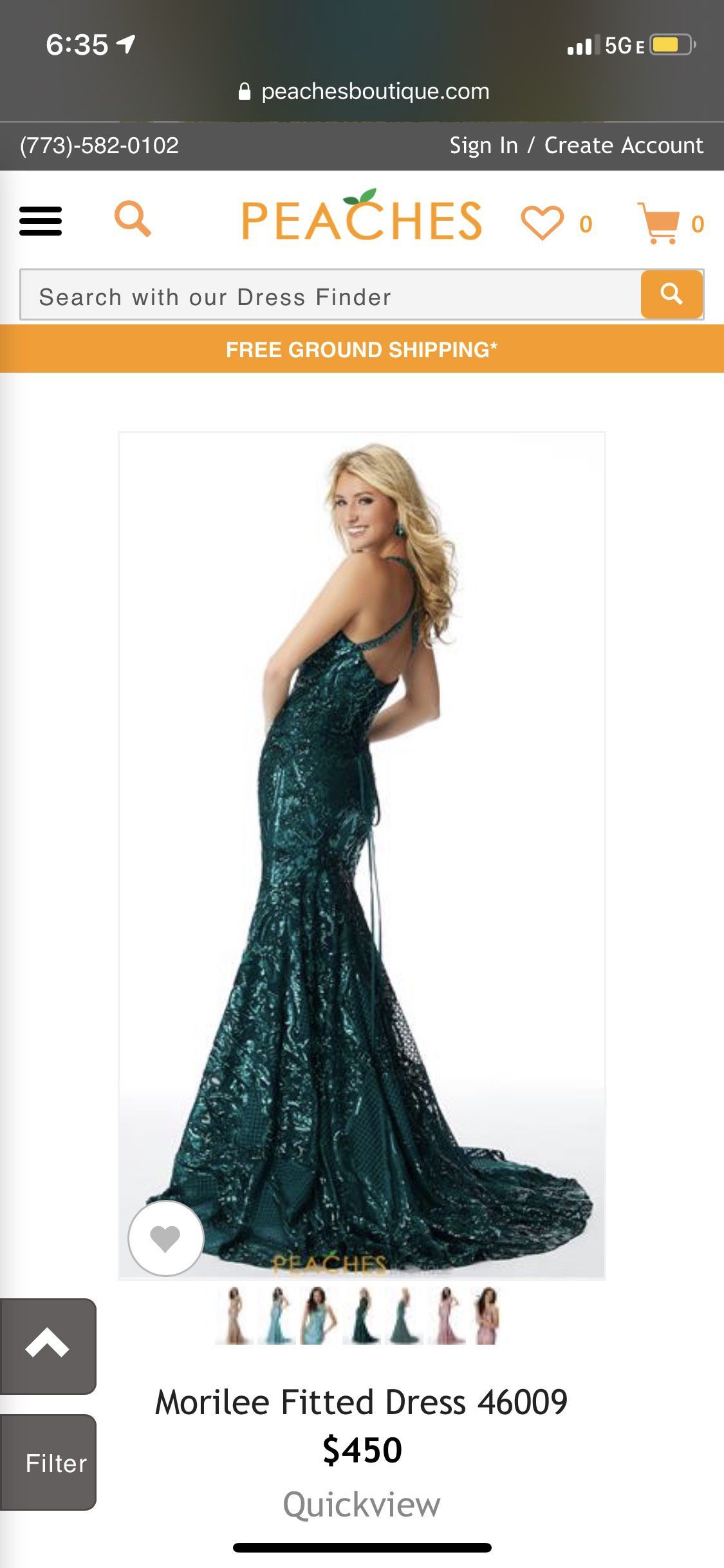 Size 12 Prom Sequined Green Mermaid Dress on Queenly