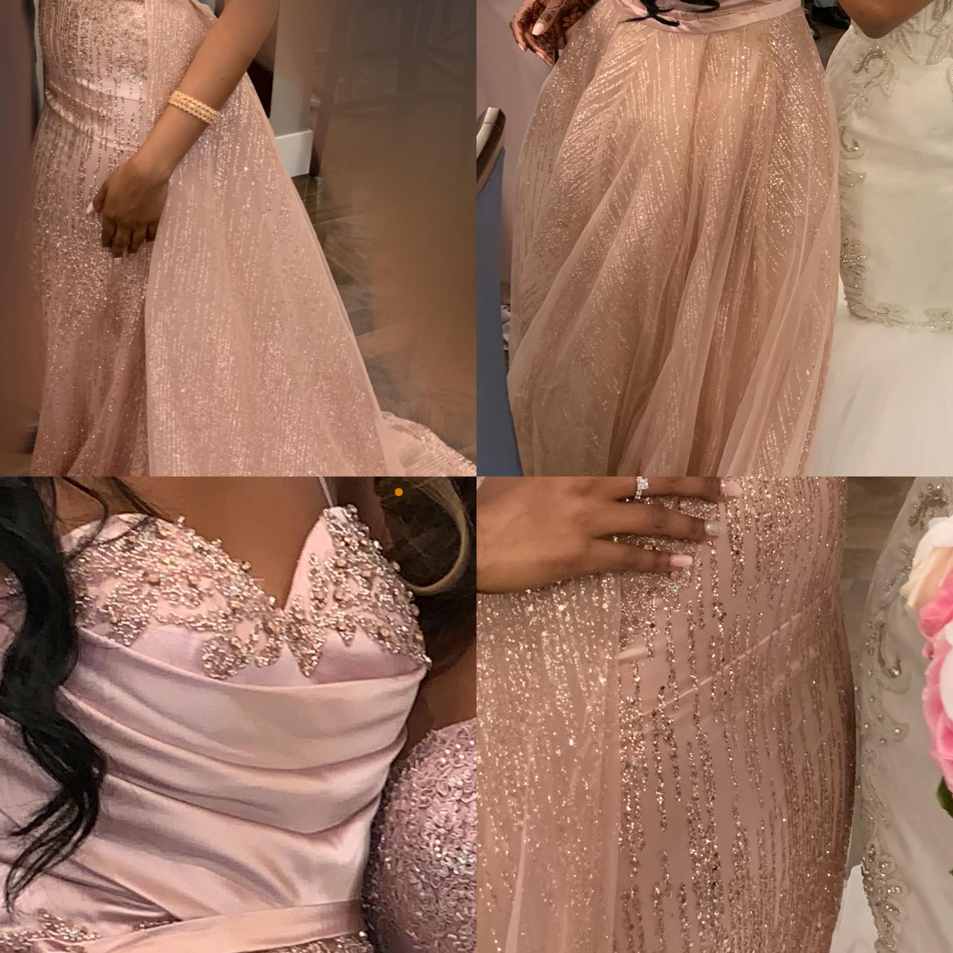 Size 0 Prom Light Pink Mermaid Dress on Queenly