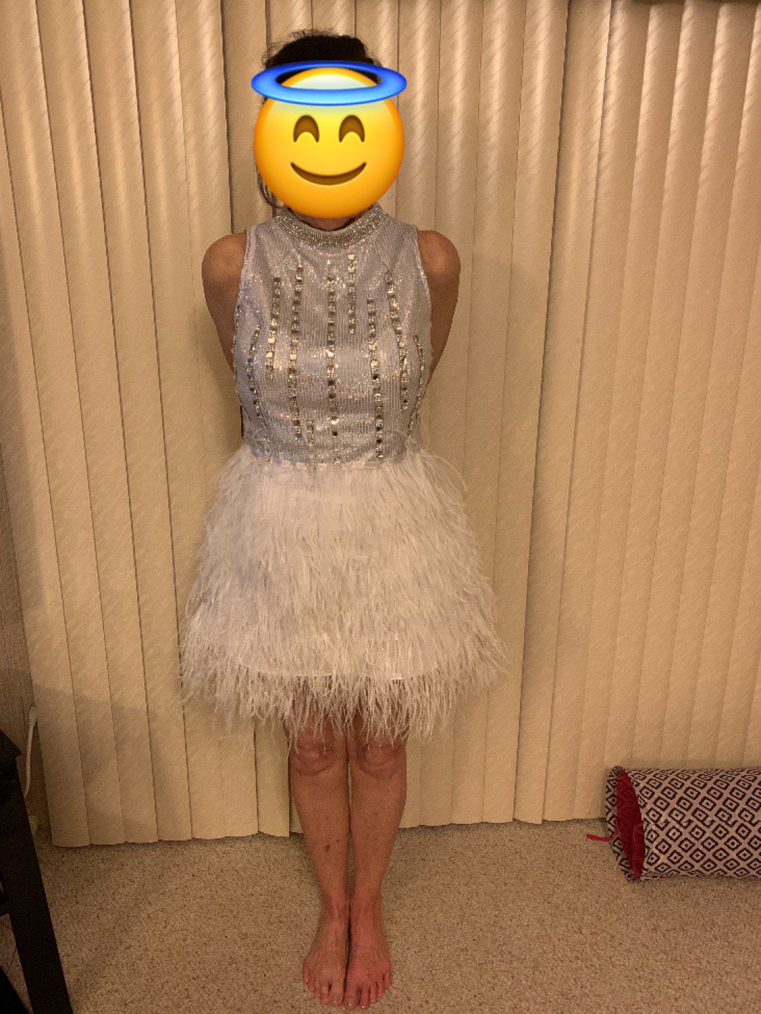 Size 10 Homecoming White Cocktail Dress on Queenly