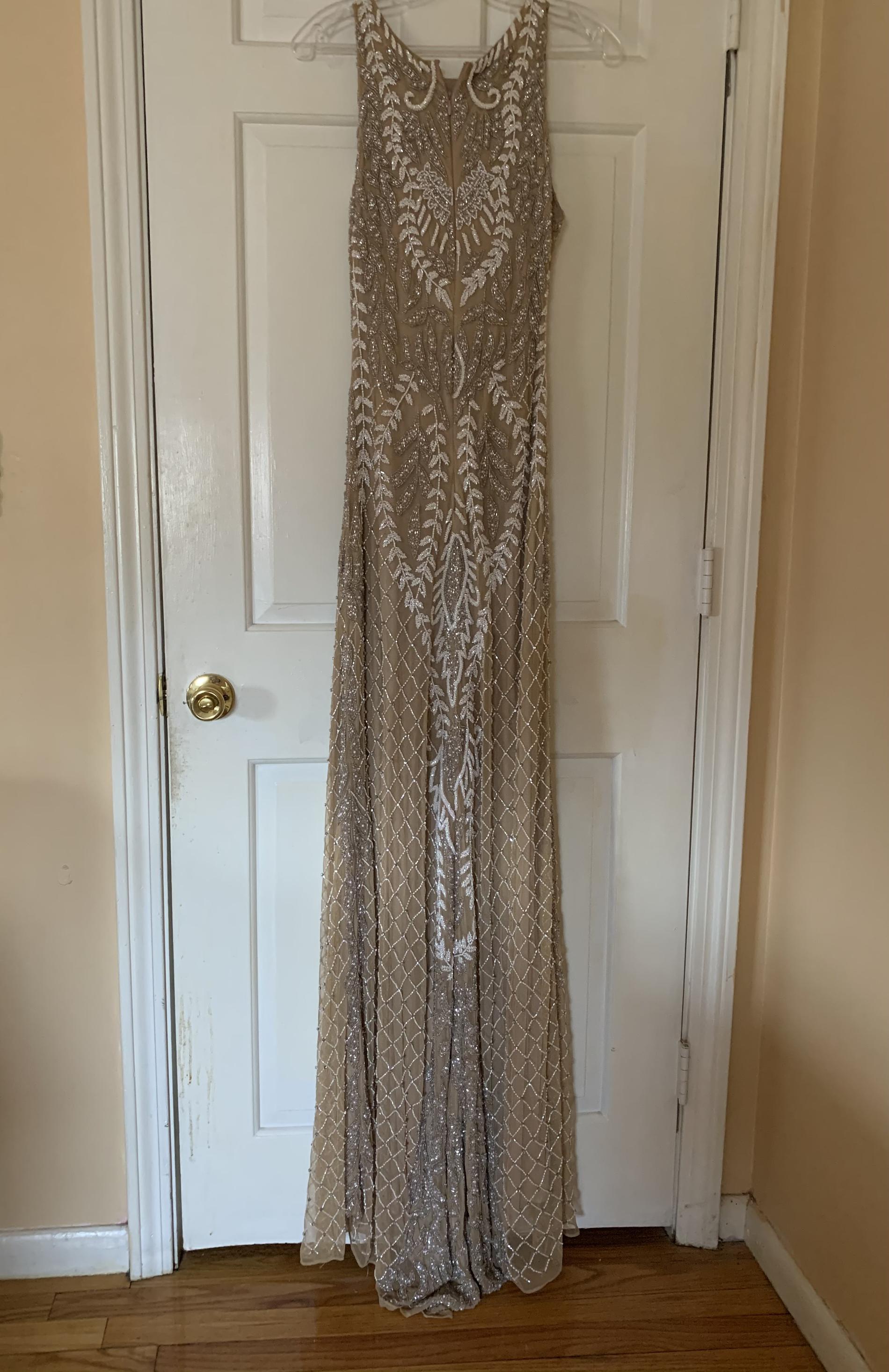 Size 2 Nude Ball Gown on Queenly